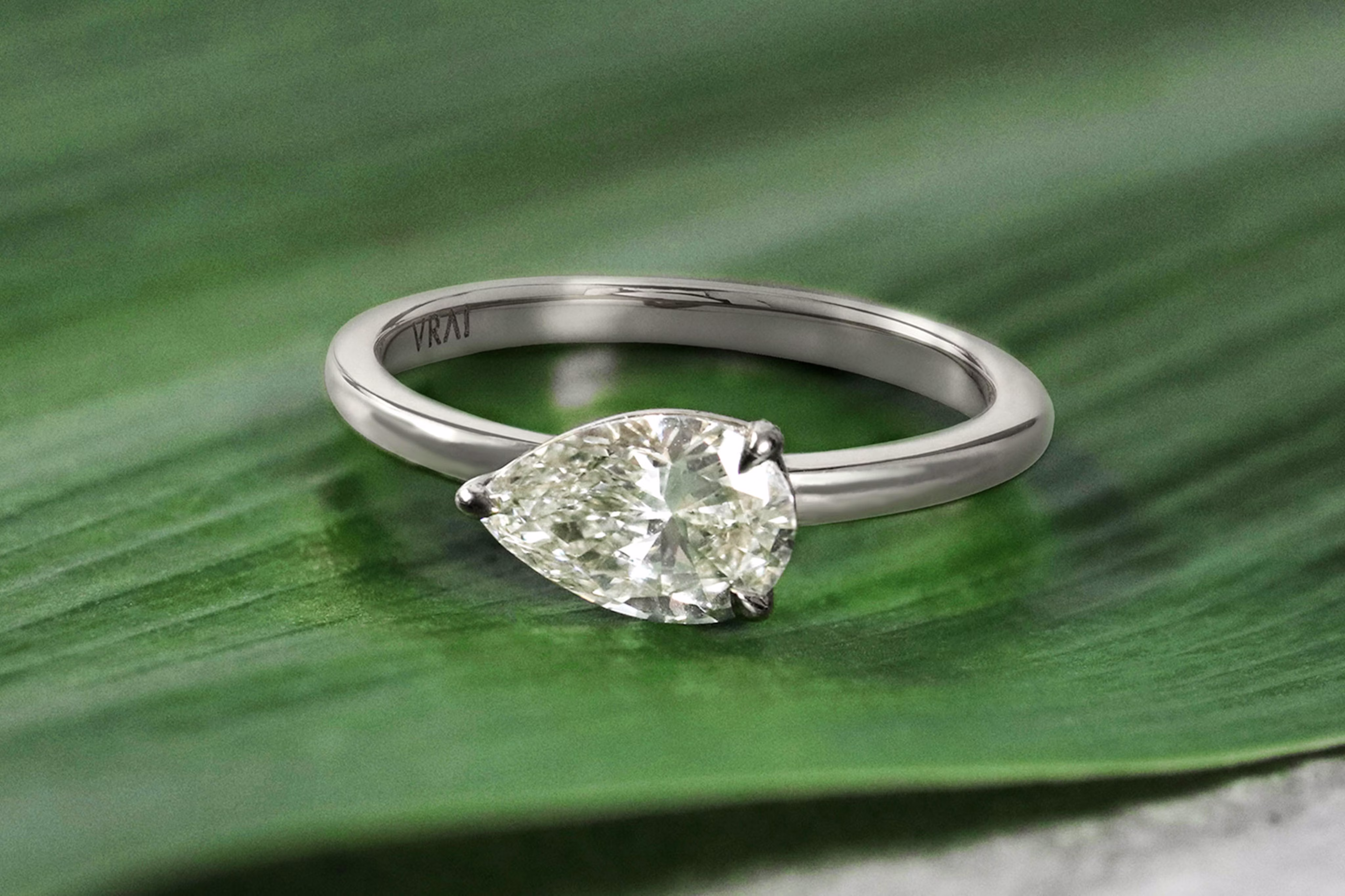 Pear shaped diamonds