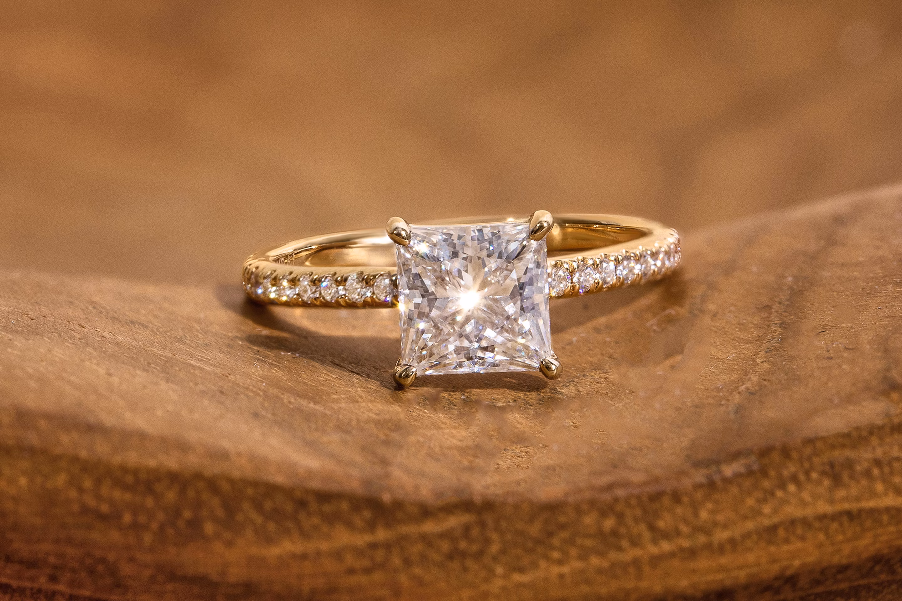 Princess cut diamonds