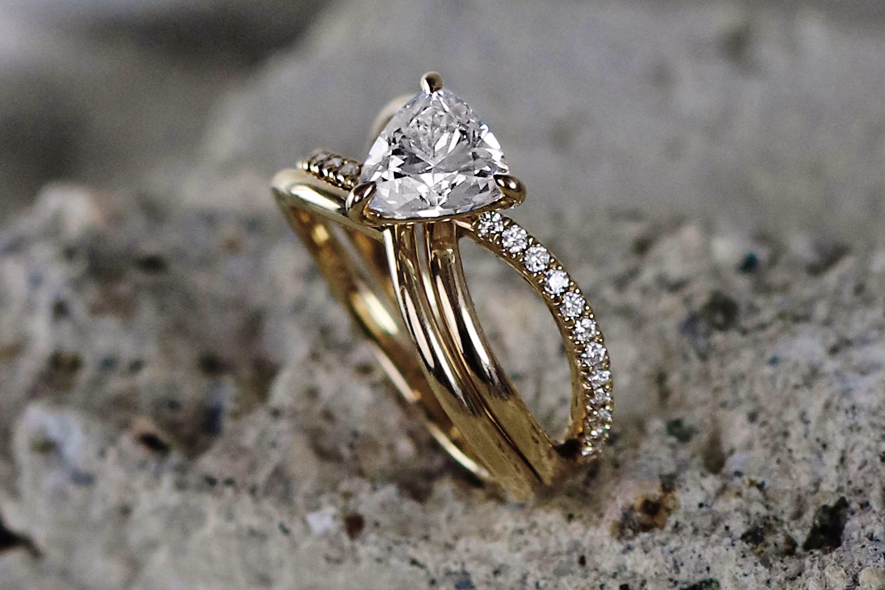 Trillion shaped diamonds