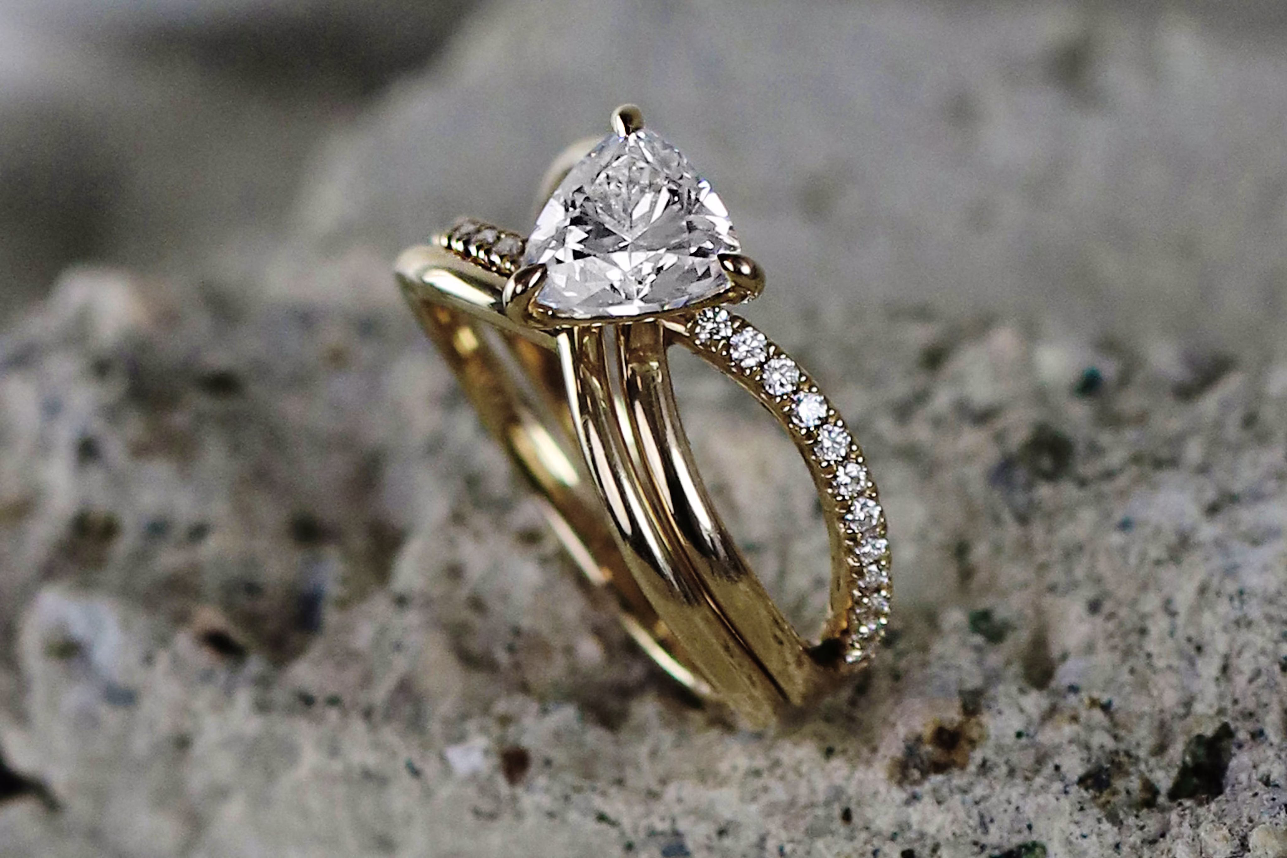 Trillion shaped diamonds