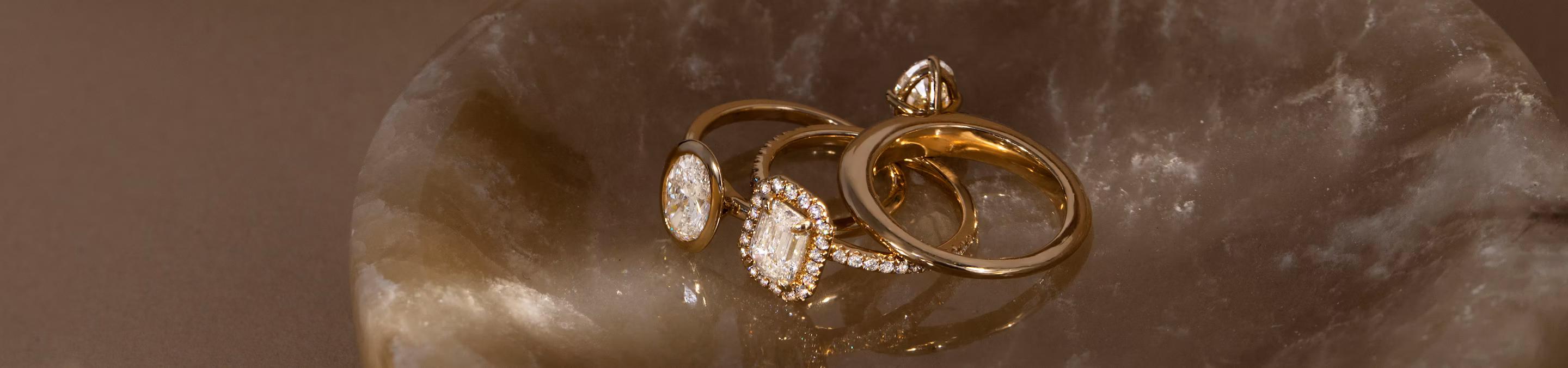 signature solitaire yellow gold engagement ring, halo yellow gold engagement ring