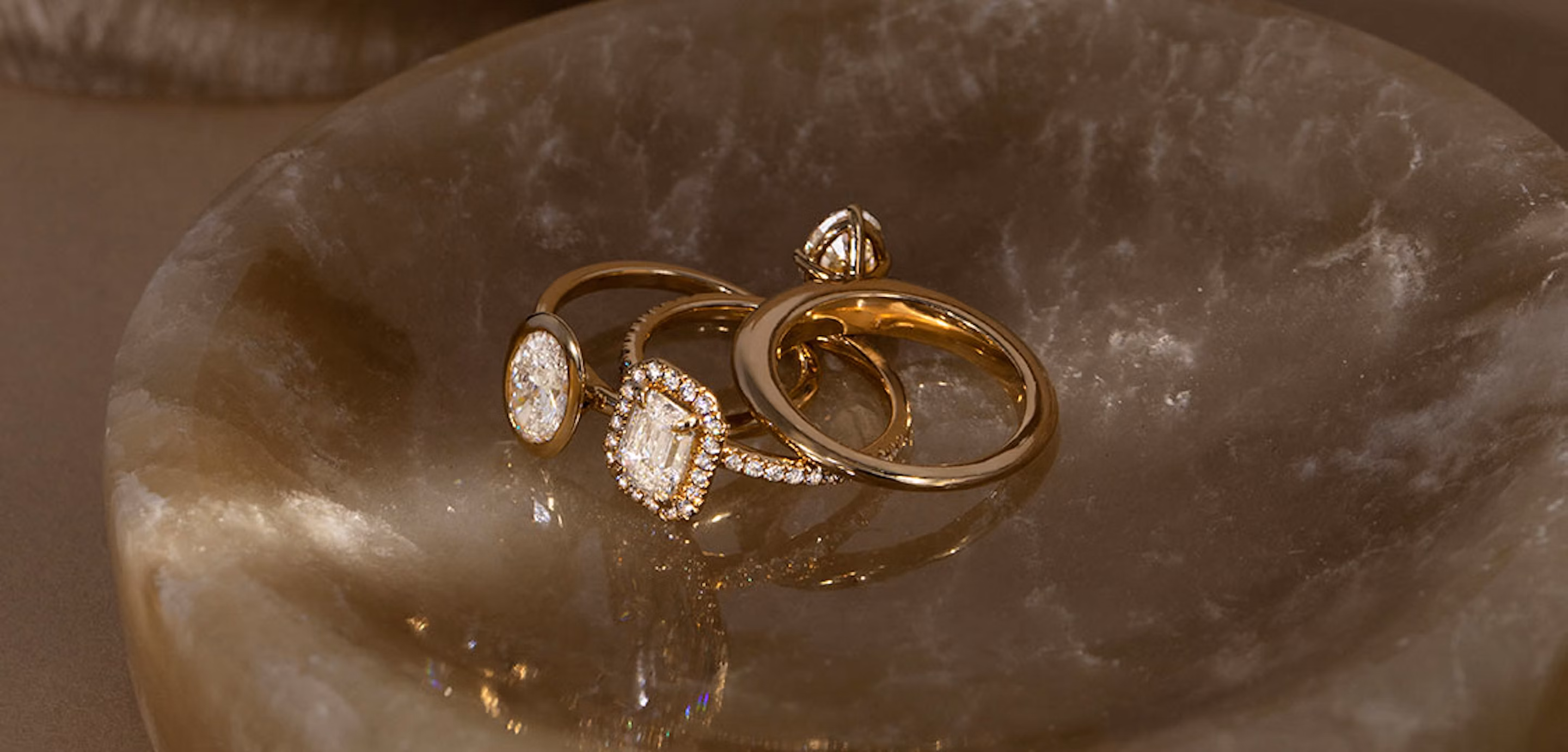 signature solitaire yellow gold engagement ring, halo yellow gold engagement ring