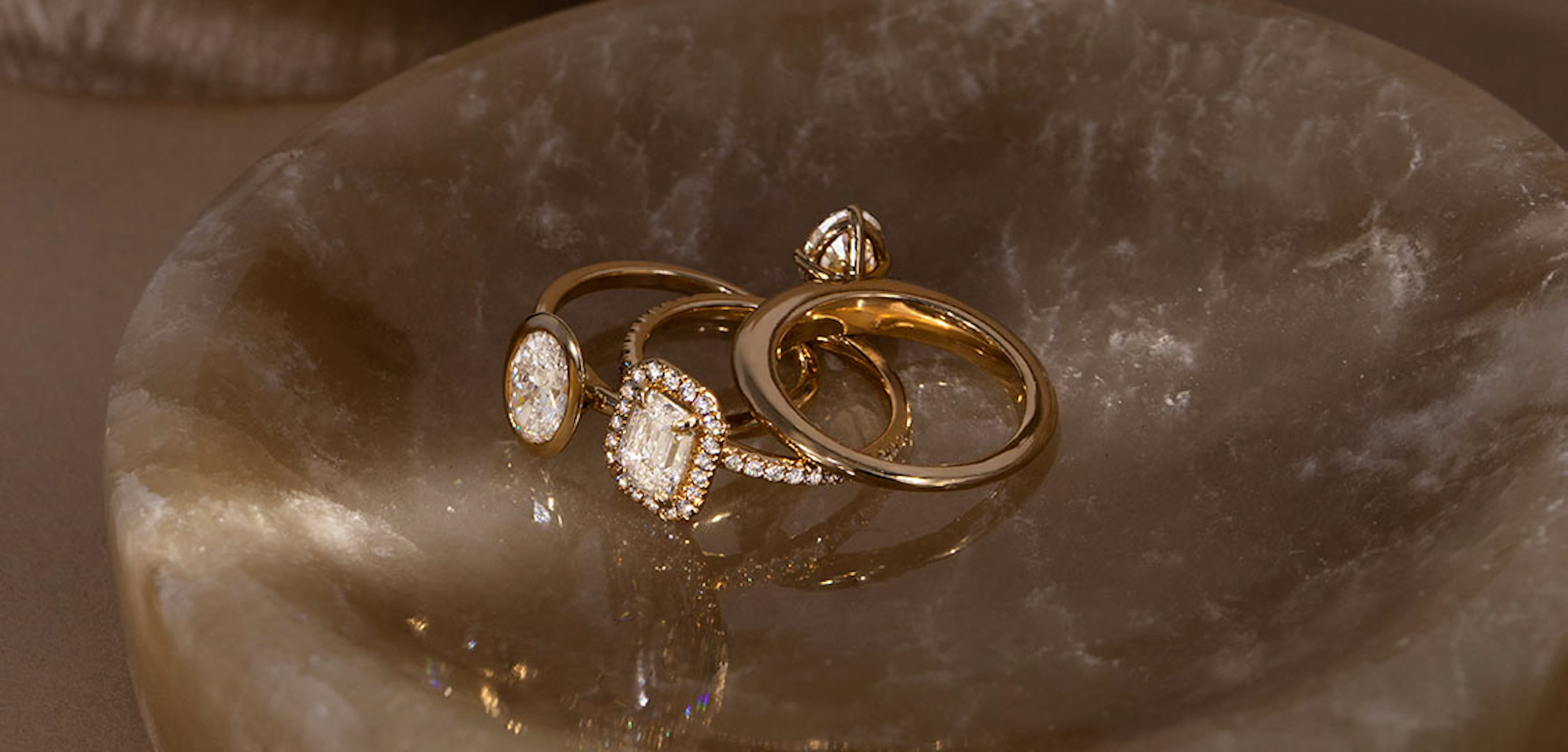 signature solitaire yellow gold engagement ring, halo yellow gold engagement ring
