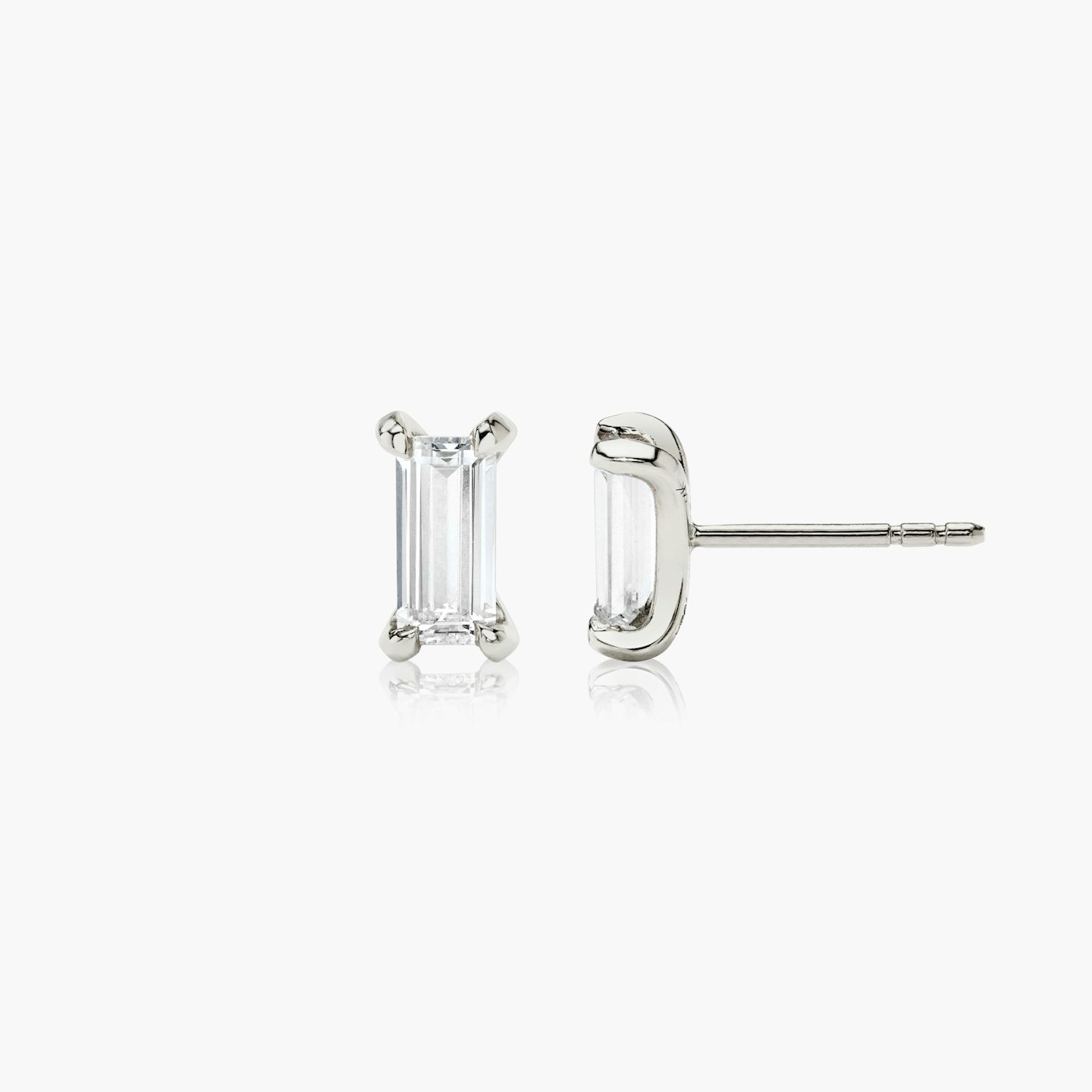 Baguette Stud | Baguette | 14k | White Gold | caratWeight: 0.25ct