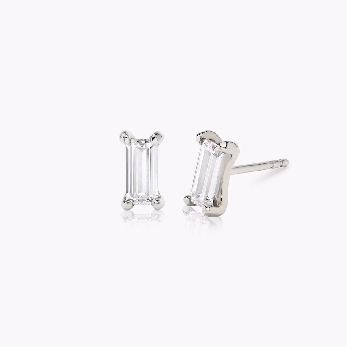 Baguette Stud | Baguette | 14k | White Gold | caratWeight: 0.25ct