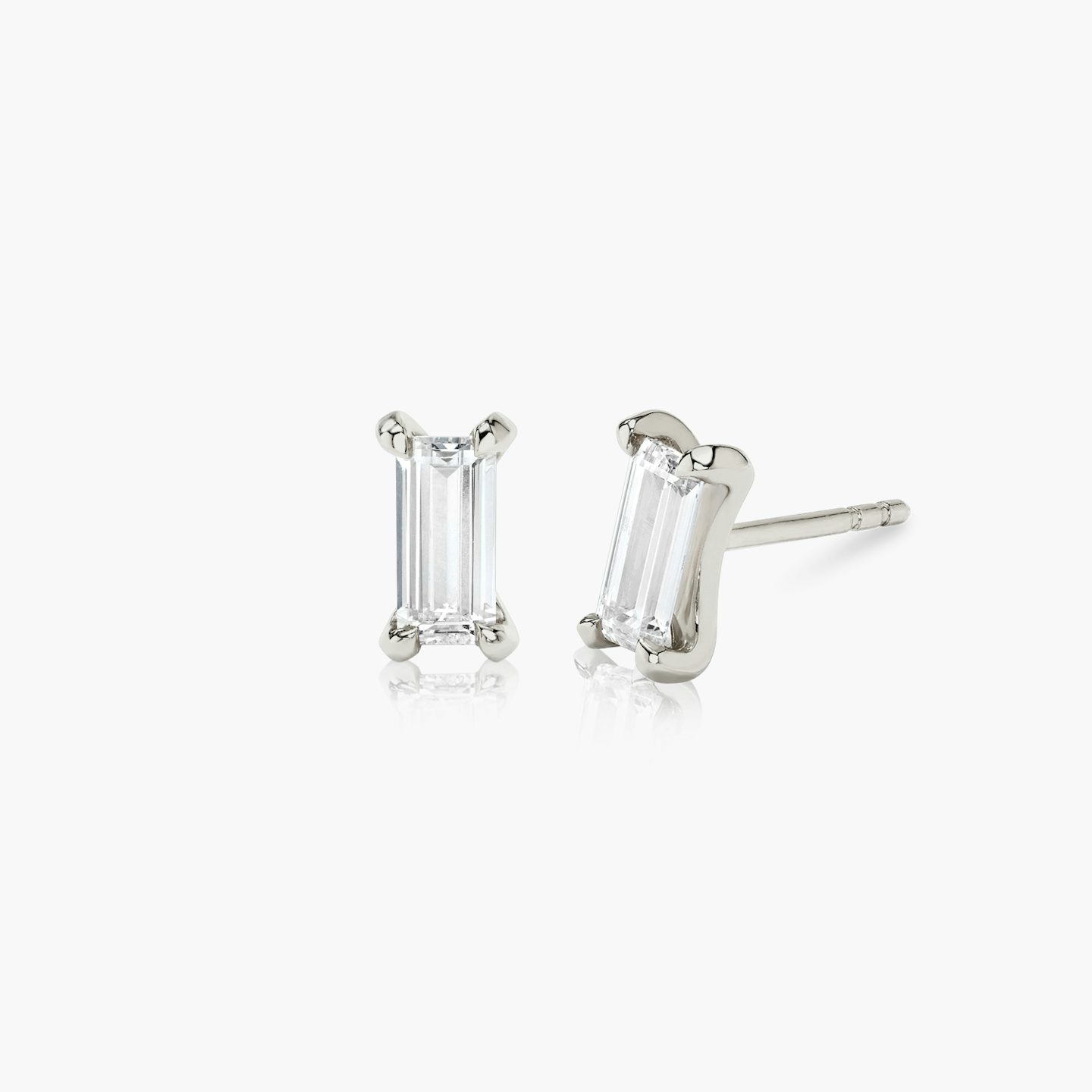 Baguette Stud | Baguette | 14k | White Gold | caratWeight: 0.25ct