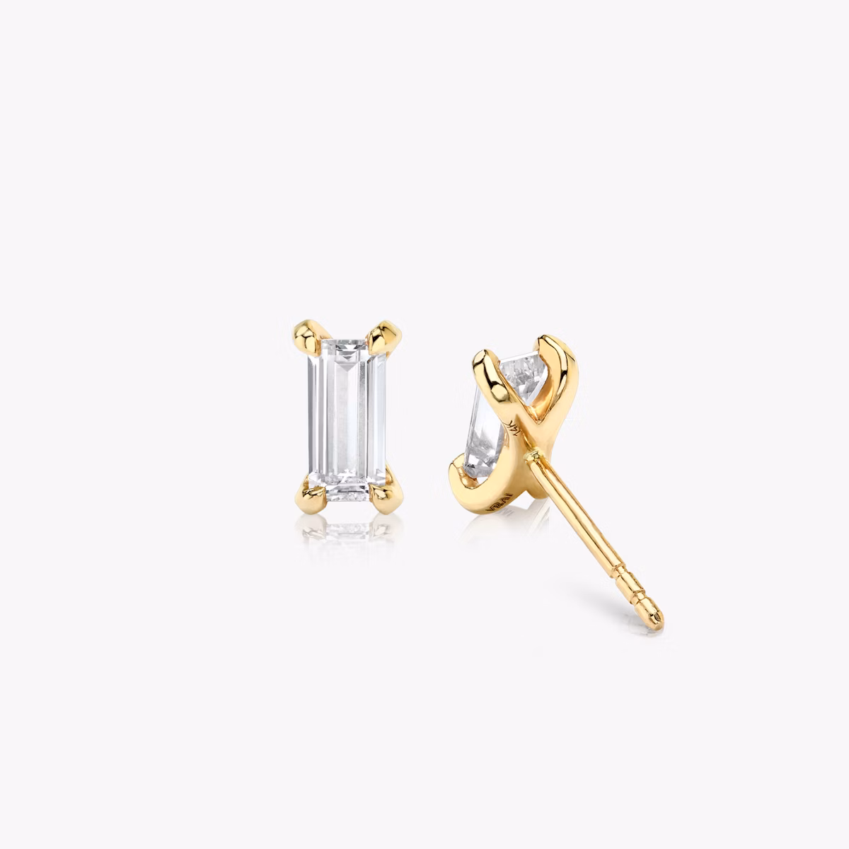Baguette Stud | Baguette | 14k | Yellow Gold | caratWeight: 0.25ct