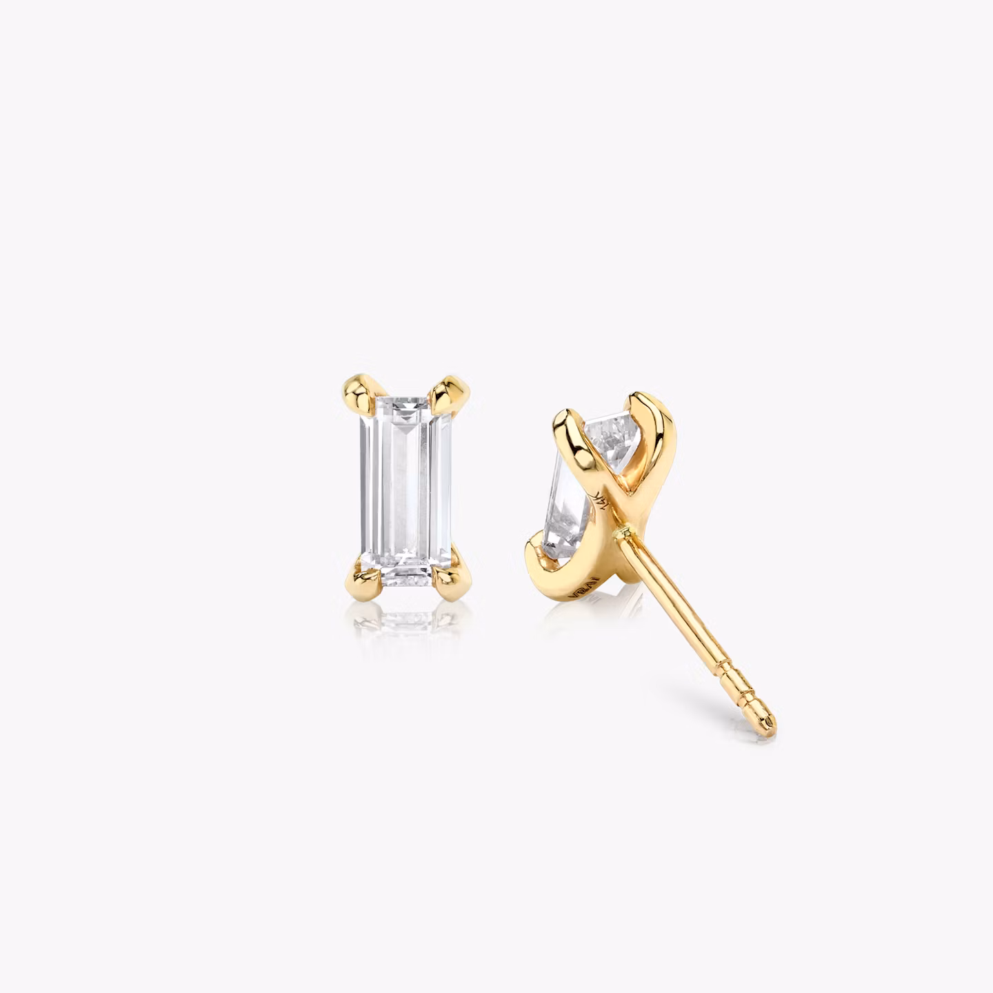 Baguette Ohrstecker | Baguette | 14k | Gelbgold | caratWeight: 0.25ct