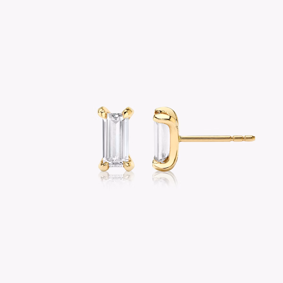 Baguette Stud | Baguette | 14k | Yellow Gold | caratWeight: 0.25ct
