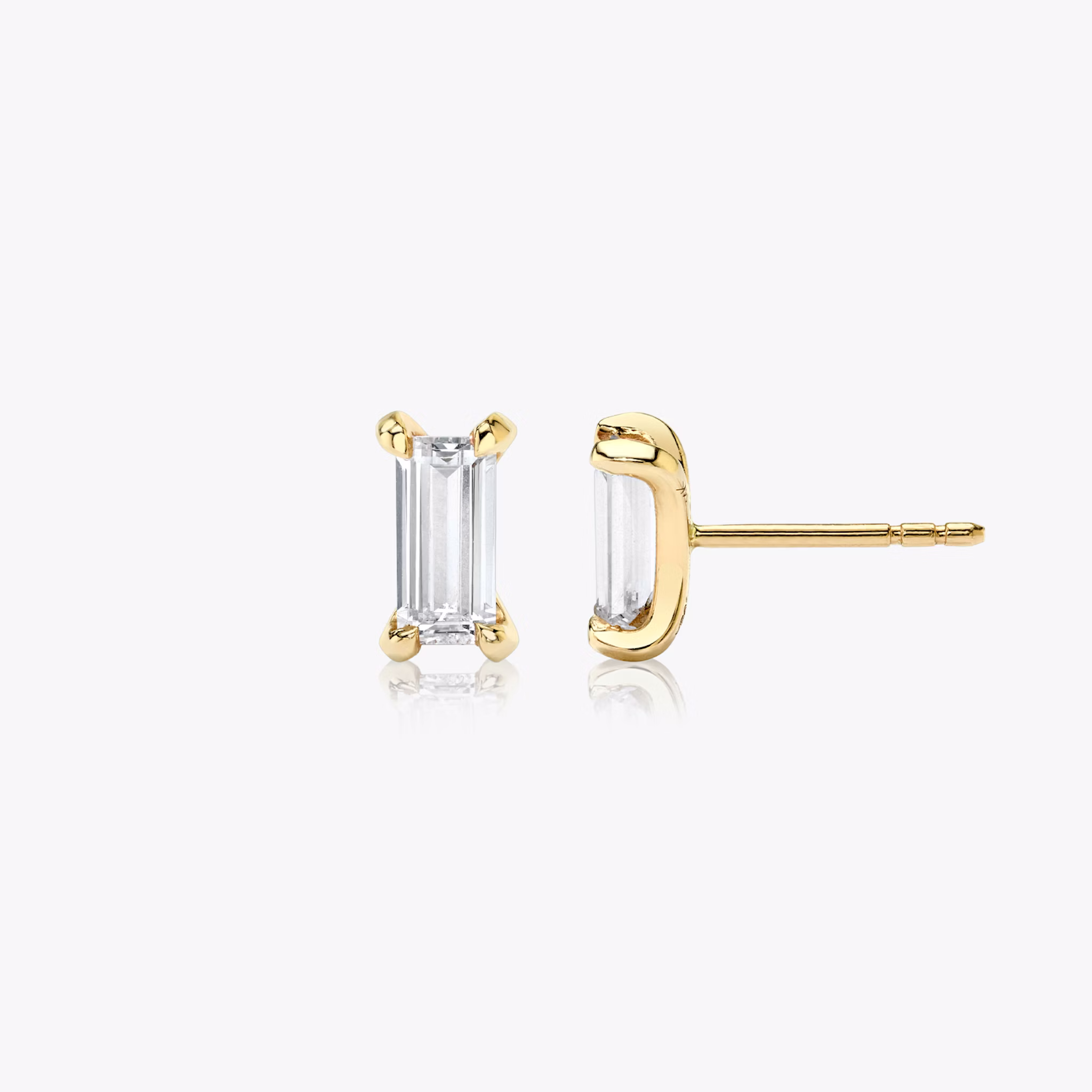 Baguette Ohrstecker | Baguette | 14k | Gelbgold | caratWeight: 0.40ct