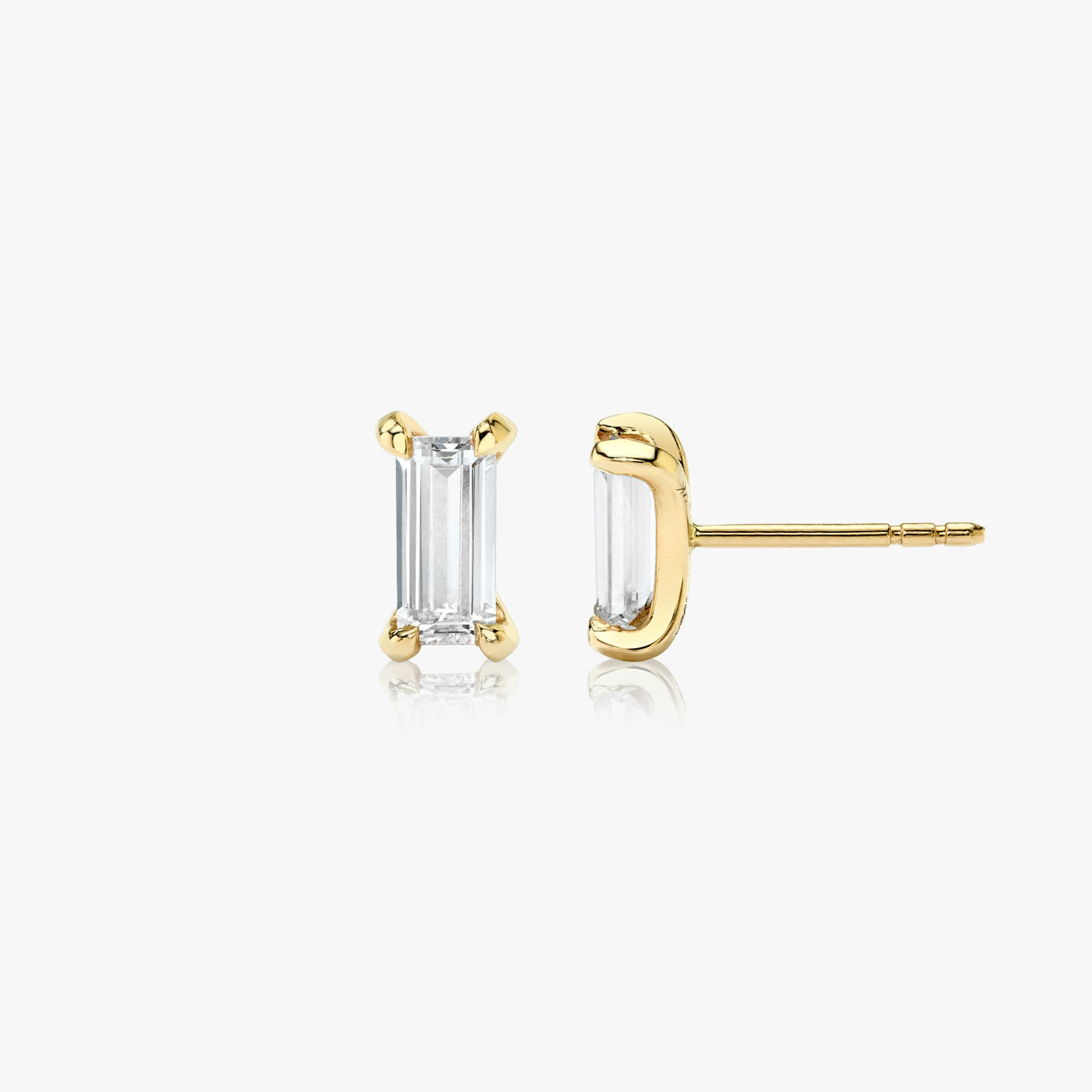 Baguette Ohrstecker | Baguette | 14k | Gelbgold | caratWeight: 0.40ct
