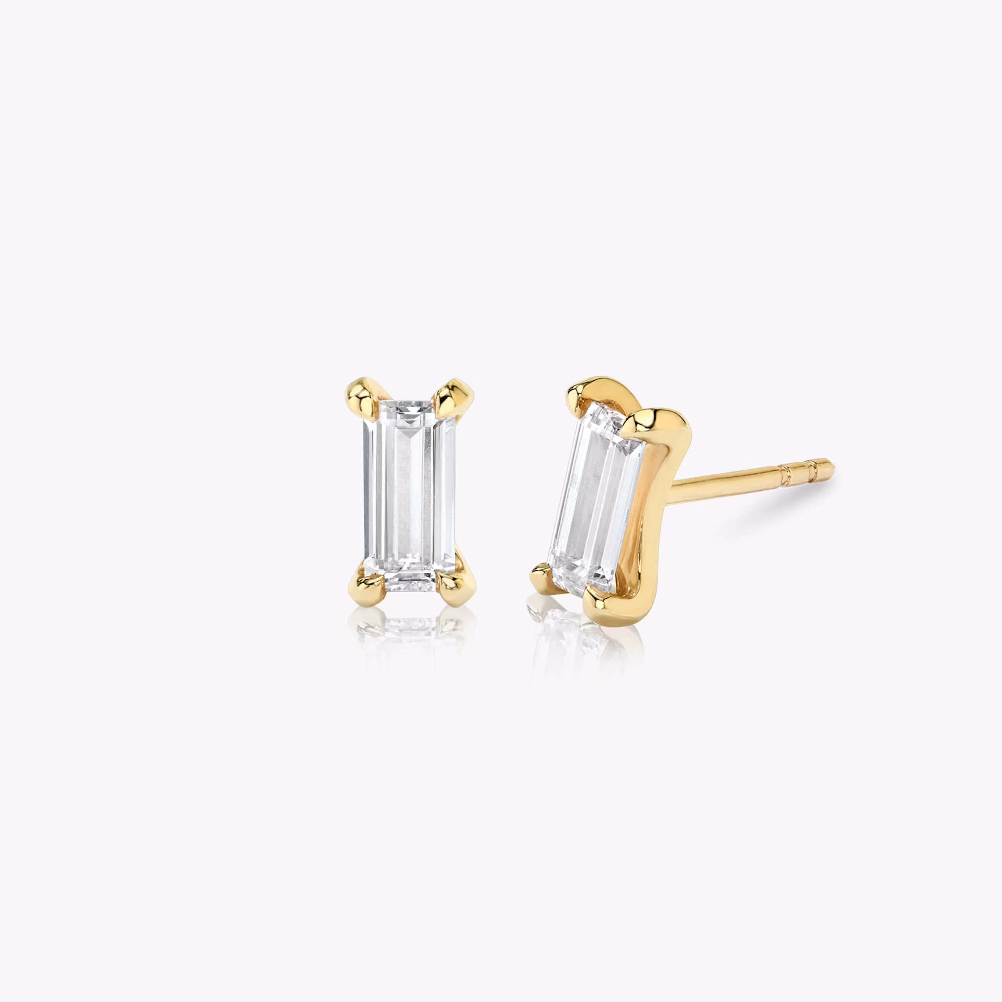 Baguette Ohrstecker | Baguette | 14k | Gelbgold | caratWeight: 0.40ct