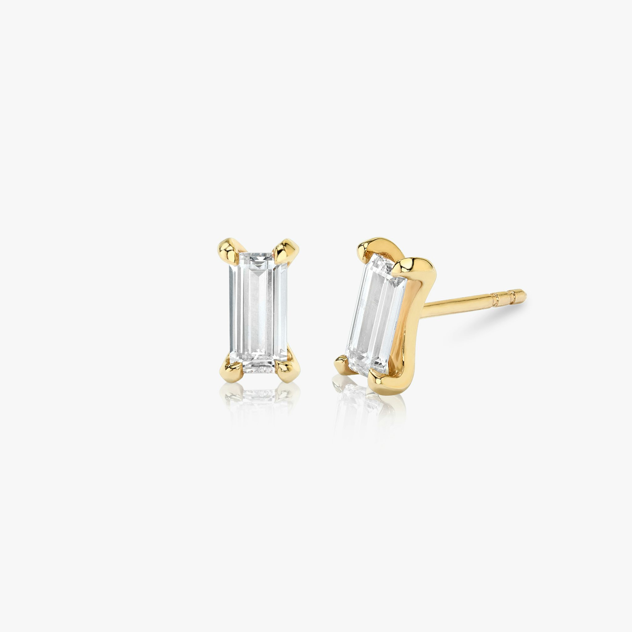 Baguette Ohrstecker | Baguette | 14k | Gelbgold | caratWeight: 0.40ct