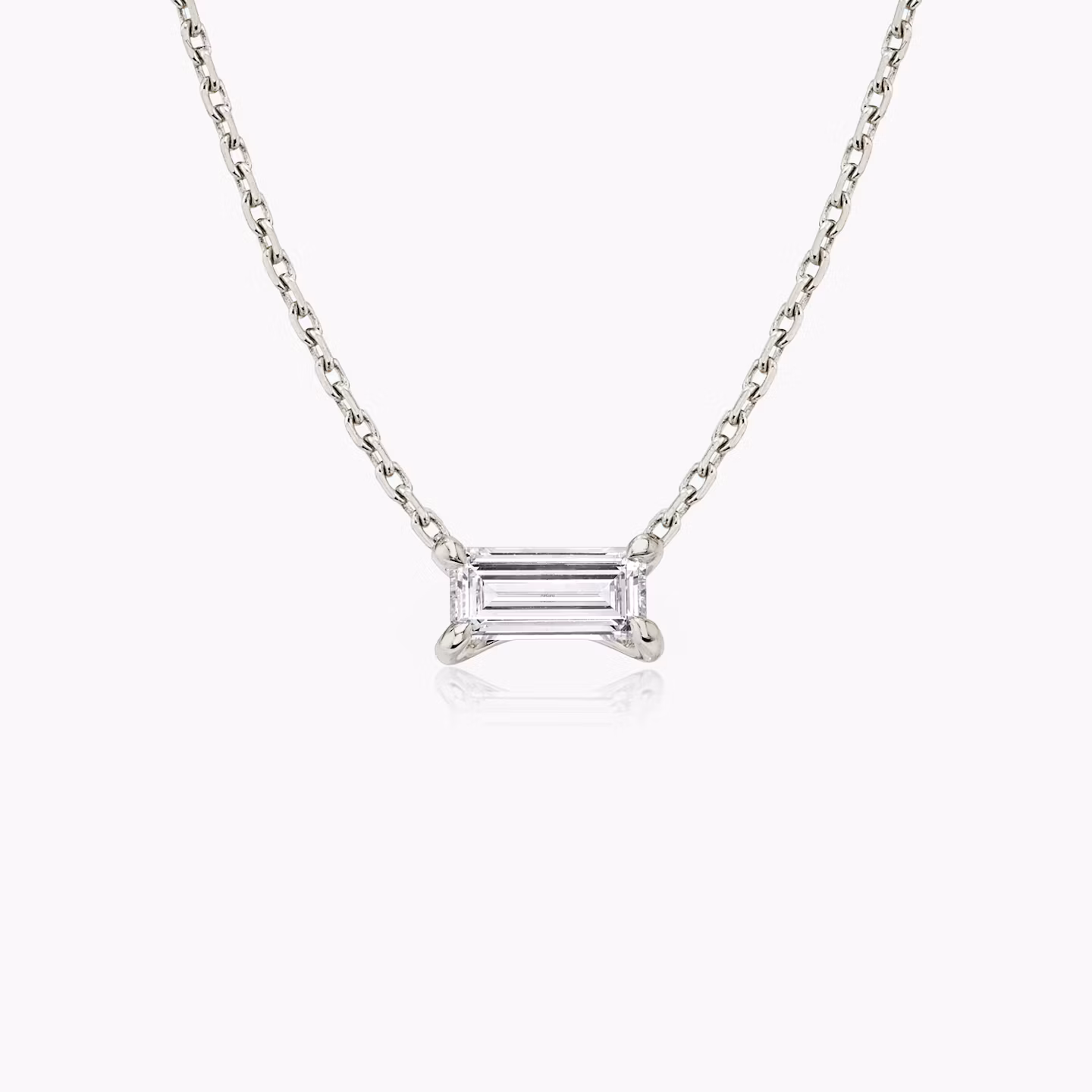 Collar Baguette Baguette | White Gold