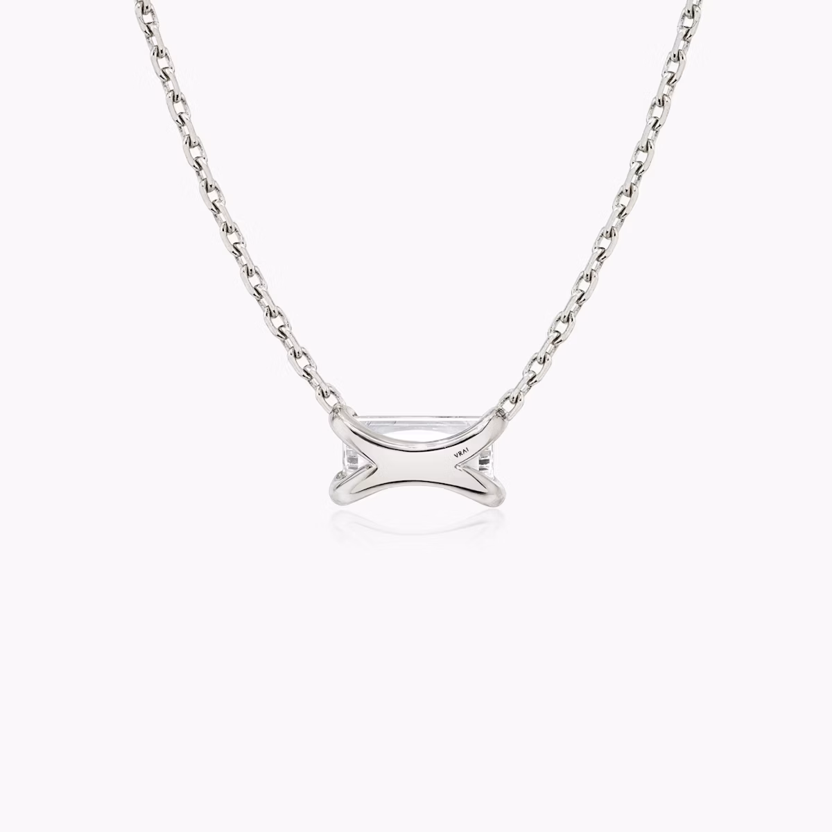 Baguette Necklace | Baguette | 14k | White Gold | caratWeight: 0.25ct