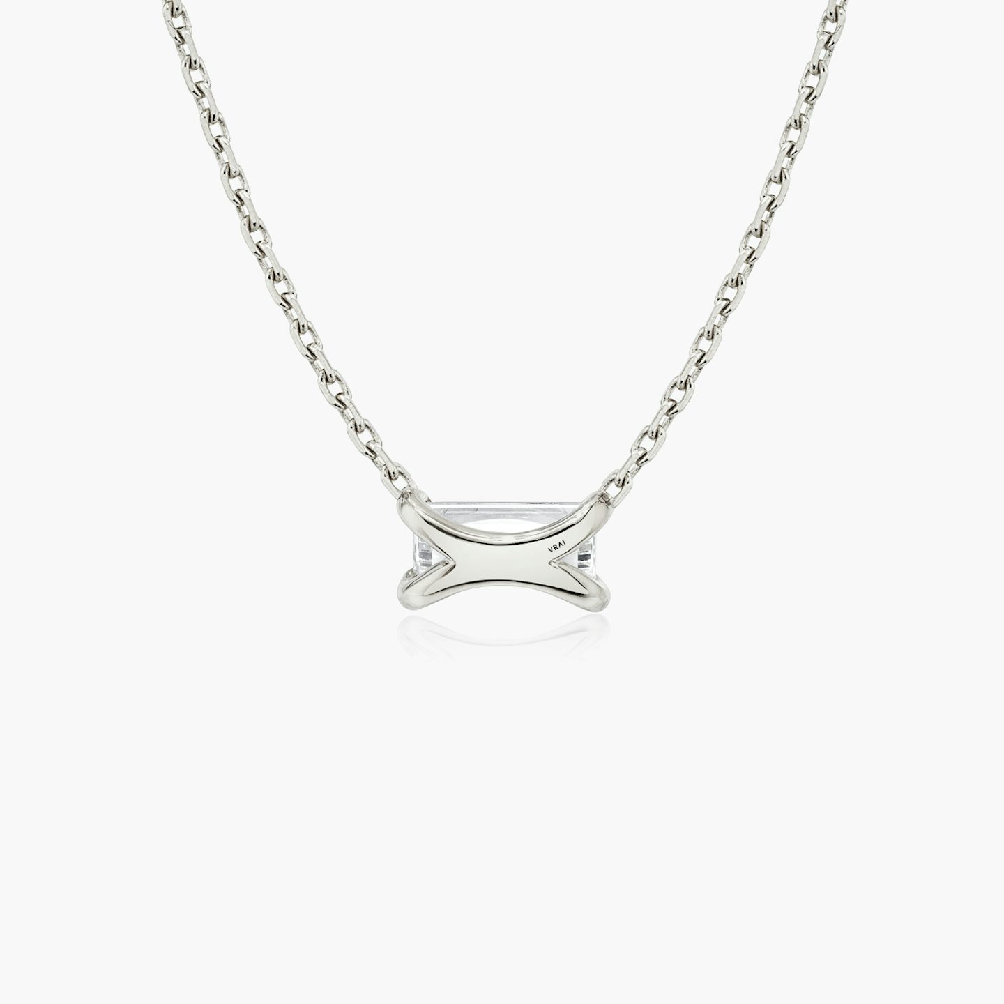 Baguette Necklace | Baguette | 14k | White Gold | caratWeight: 0.25ct