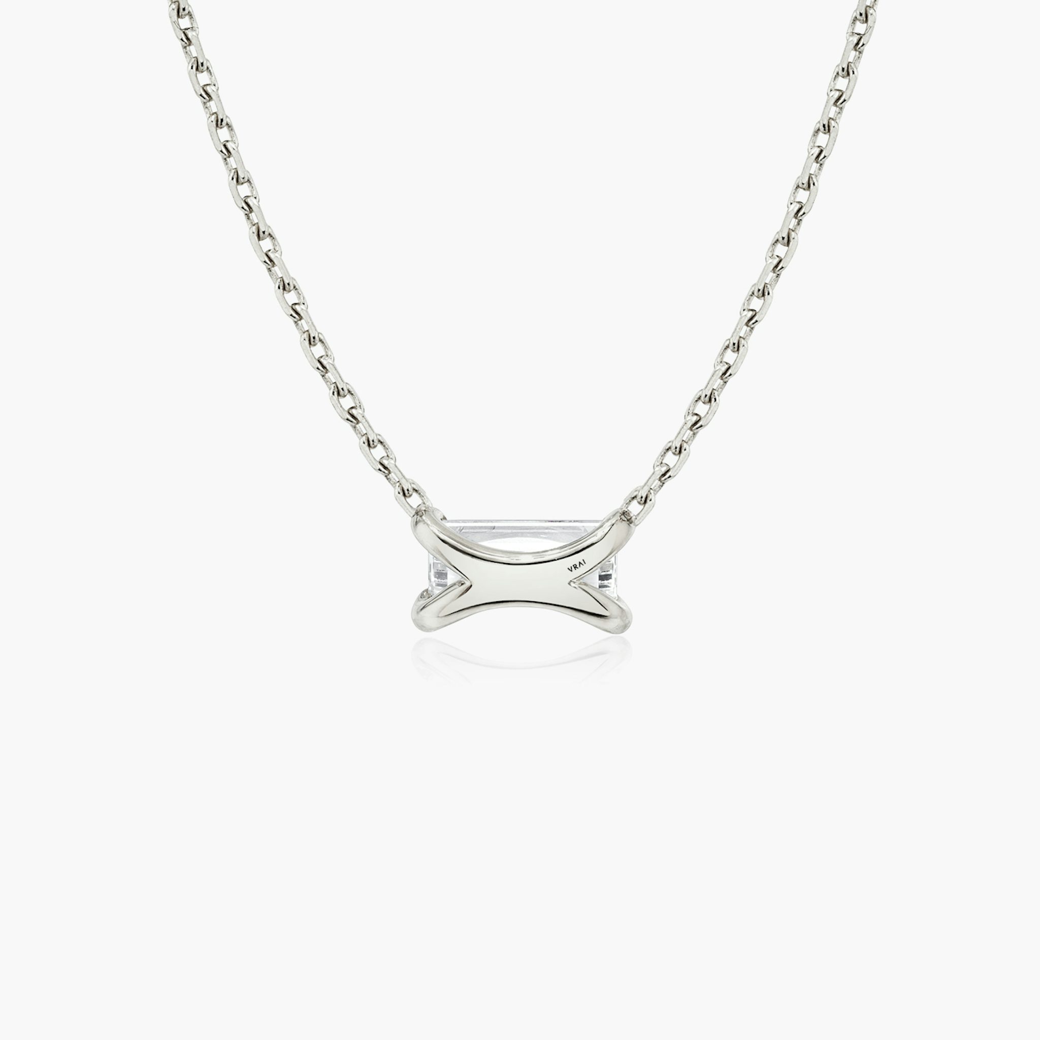 Baguette Necklace | Baguette | 14k | White Gold | caratWeight: 0.25ct