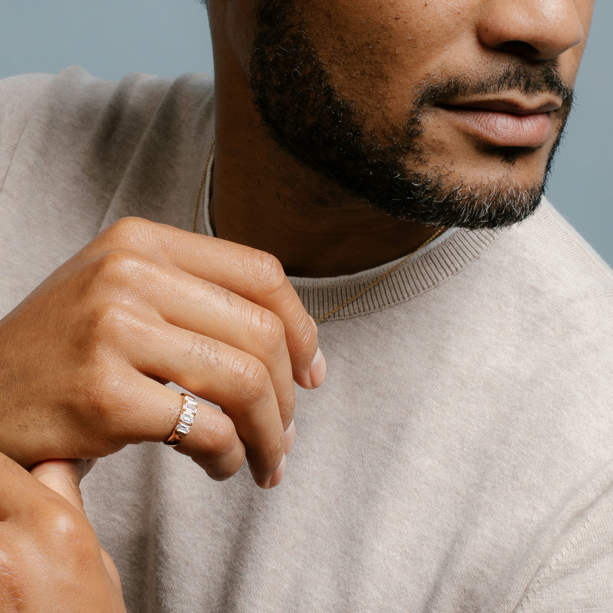 VRAI Tetrad Ring | Emerald | 14k | Yellow Gold