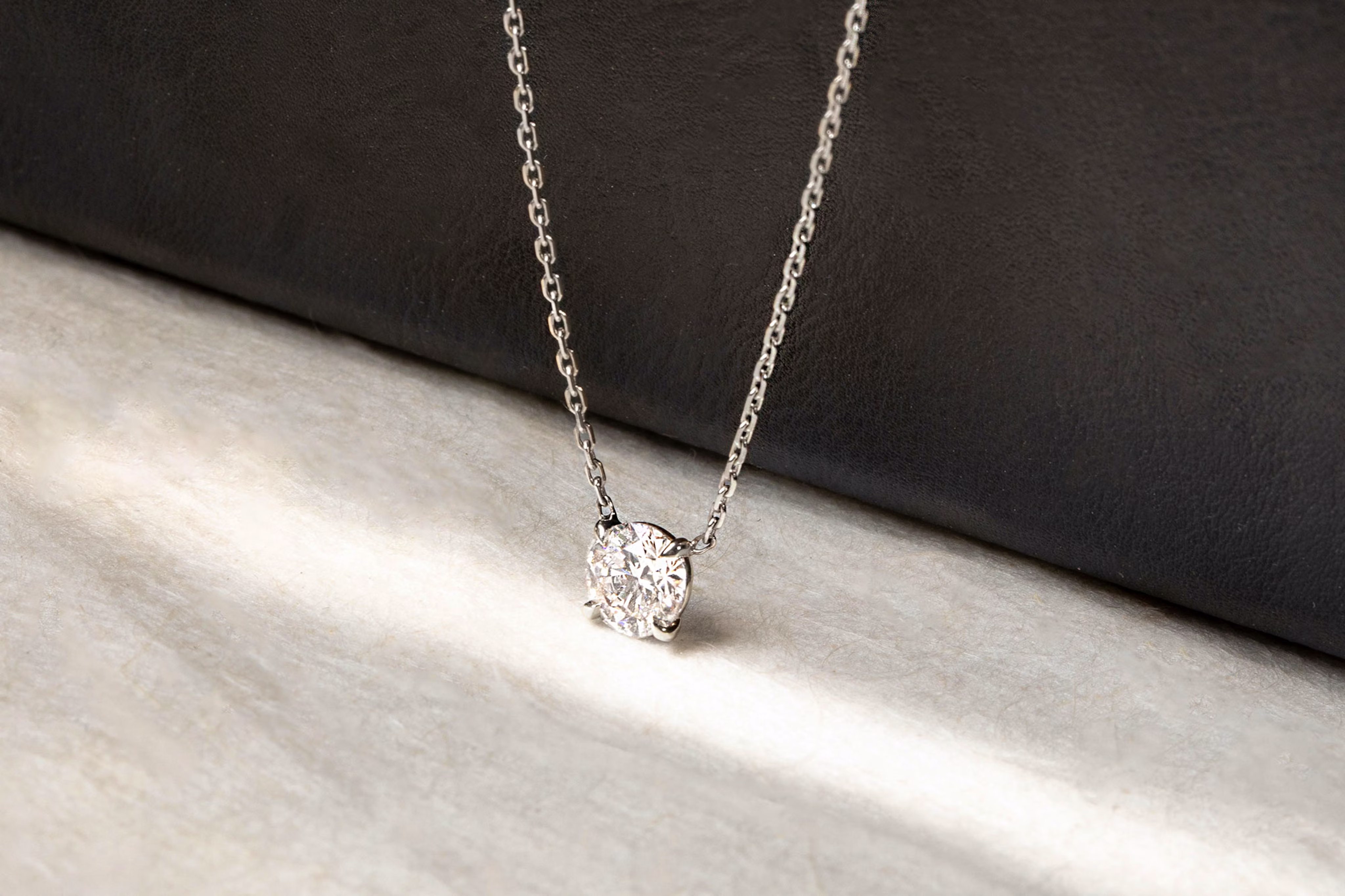Solitaire Round Brilliant Necklace