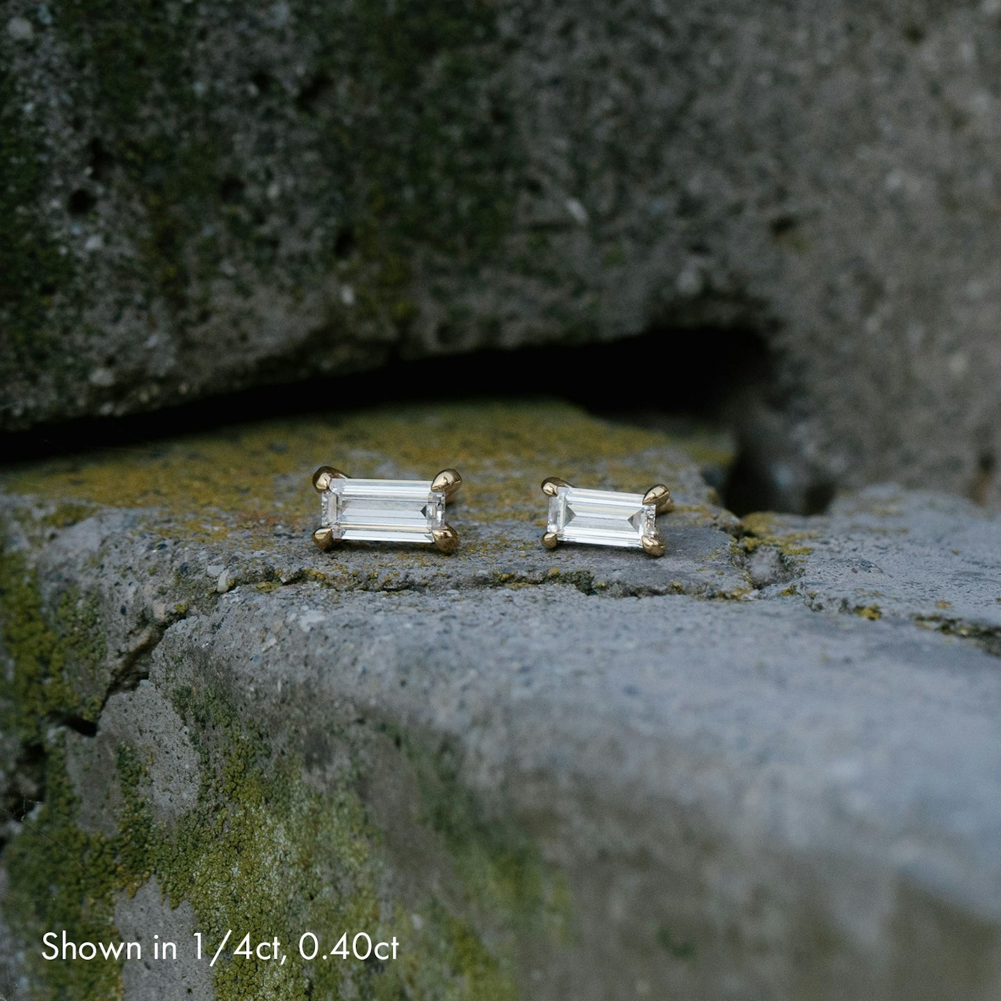 Baguette Stud | Baguette | 14k | White Gold | caratWeight: 0.25ct