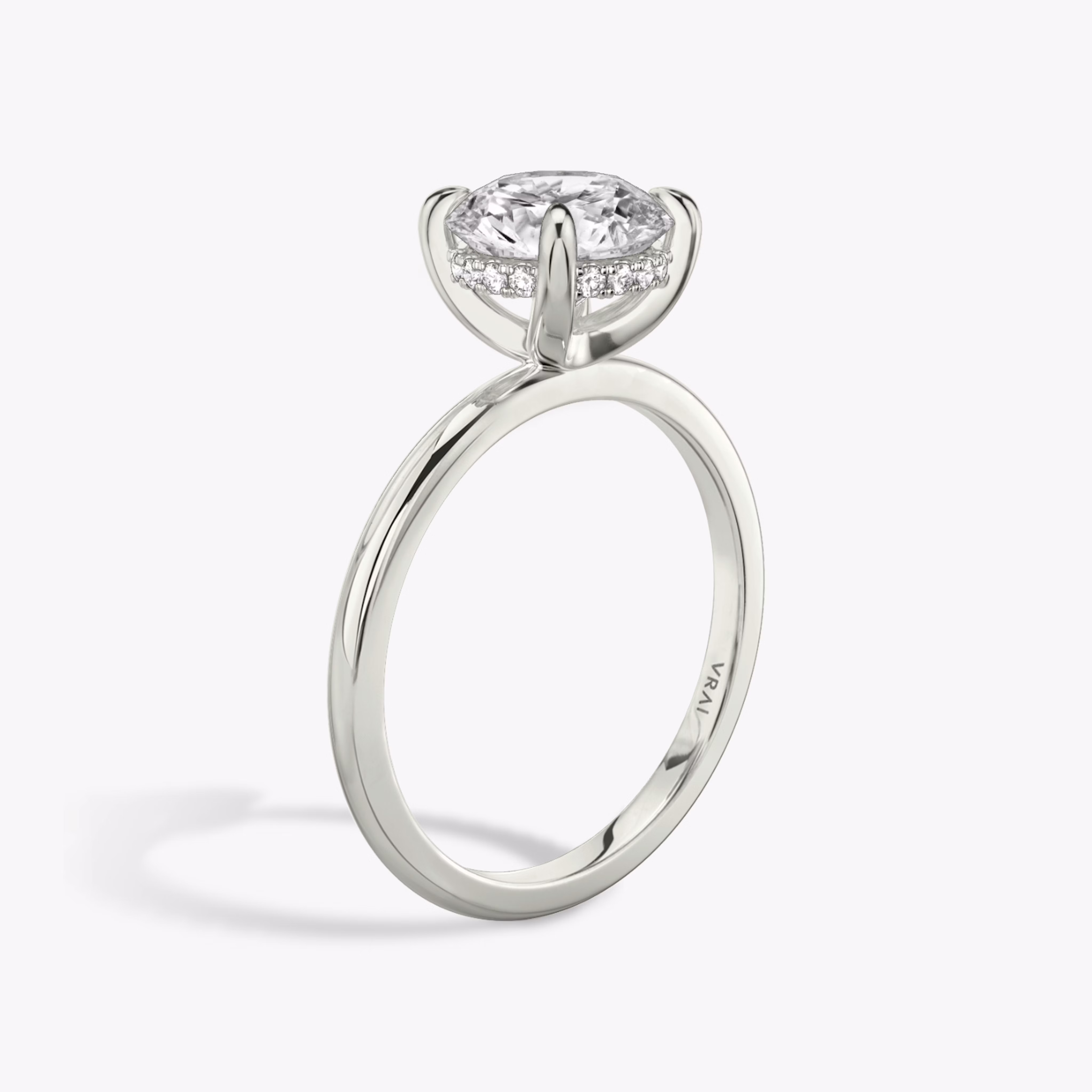The Hidden Halo Engagement Ring