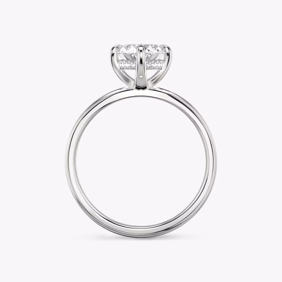 Classic Hidden Halo | Marquise | 18k | Weißgold | bandAccent: Ohne Pavé-Besatz | bandWidth: standard | prongStyle: Ohne Pavé-Besatz | diamondOrientation: vertical | caratWeight: other