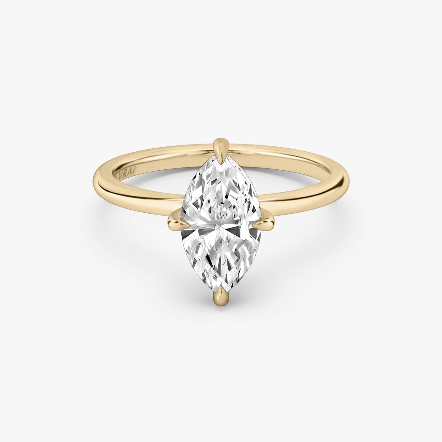 Classic Hidden Halo | Marquise | 14k | Roségold | bandAccent: Ohne Pavé-Besatz | bandWidth: standard | prongStyle: Ohne Pavé-Besatz | diamondOrientation: vertical | caratWeight: other