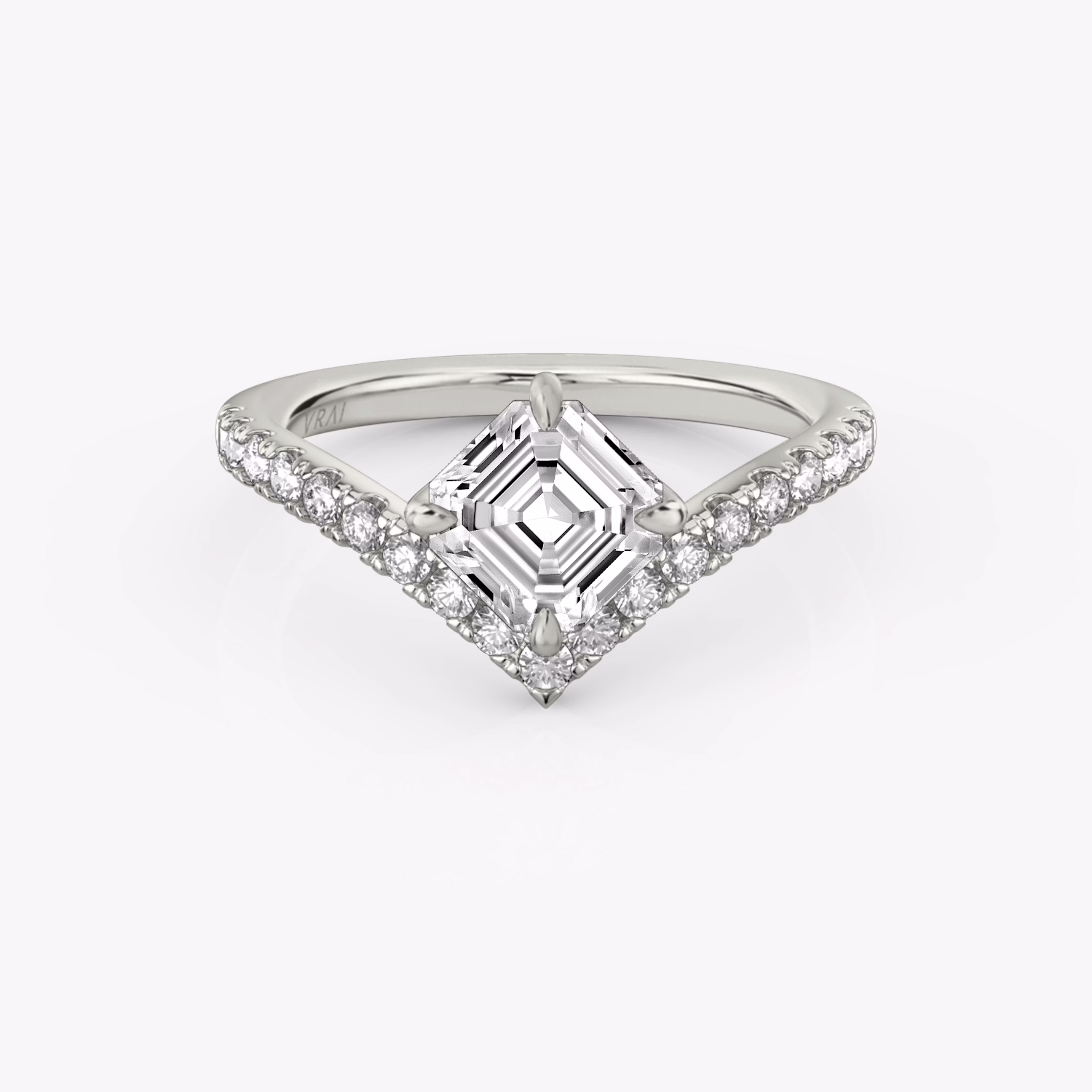 The Signature V Engagement Ring