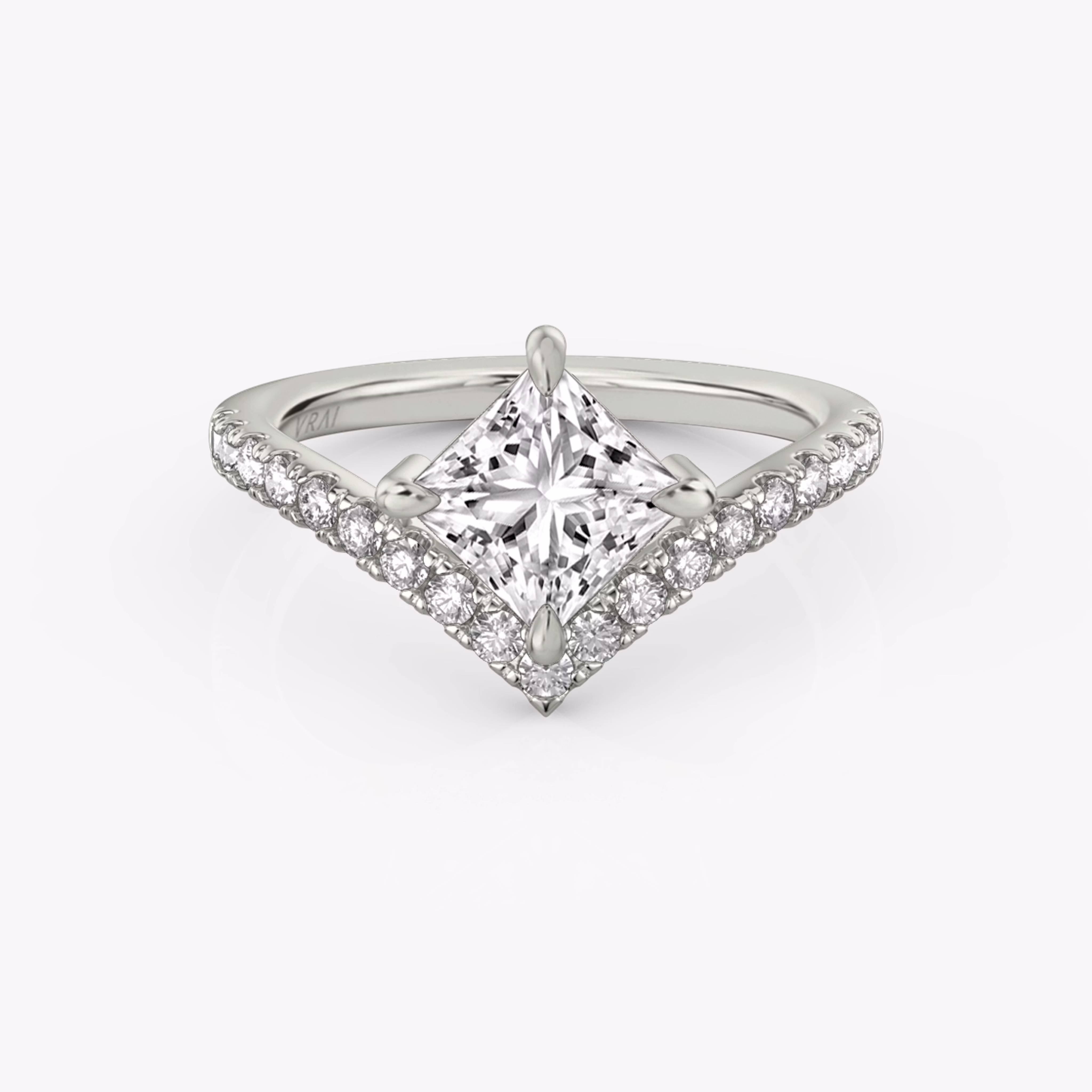 Signature V Princess Diamond Ring