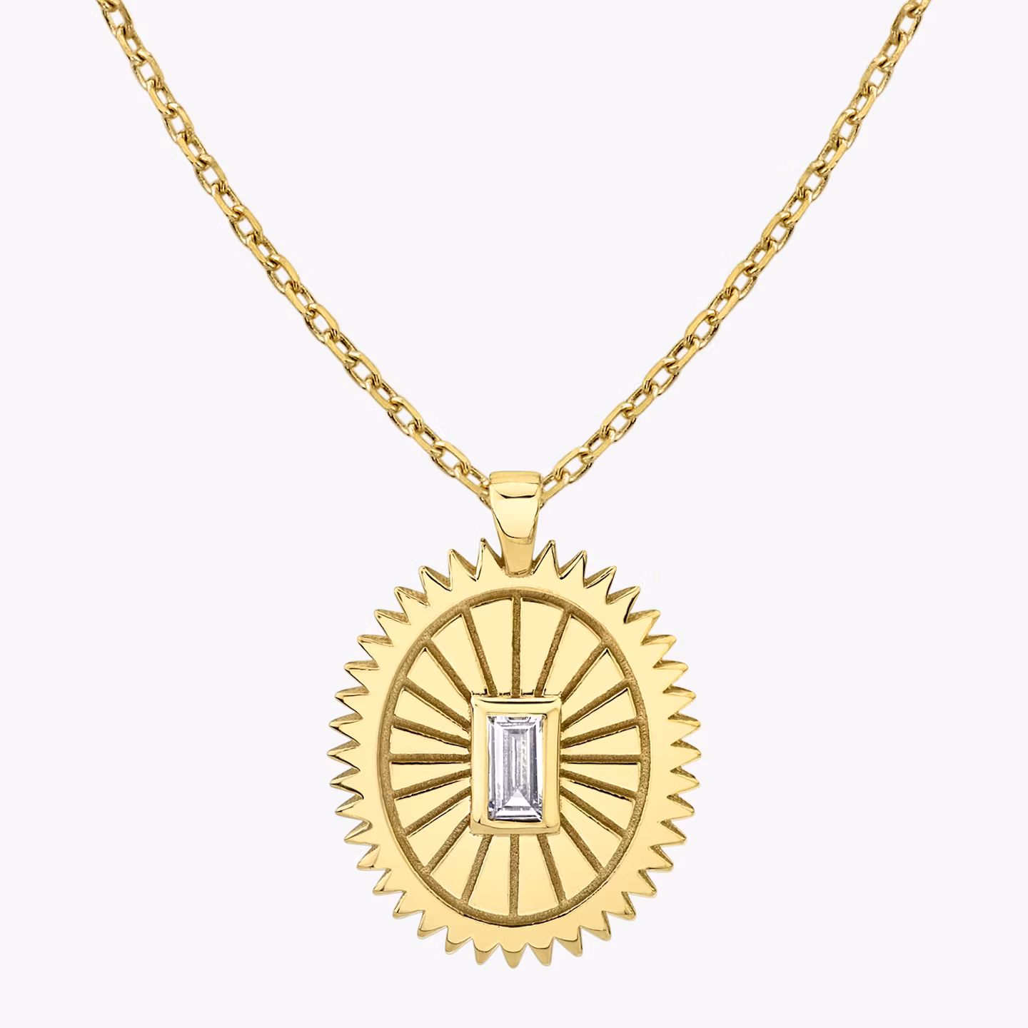 Inner Spirit Medallion Baguette | Yellow Gold