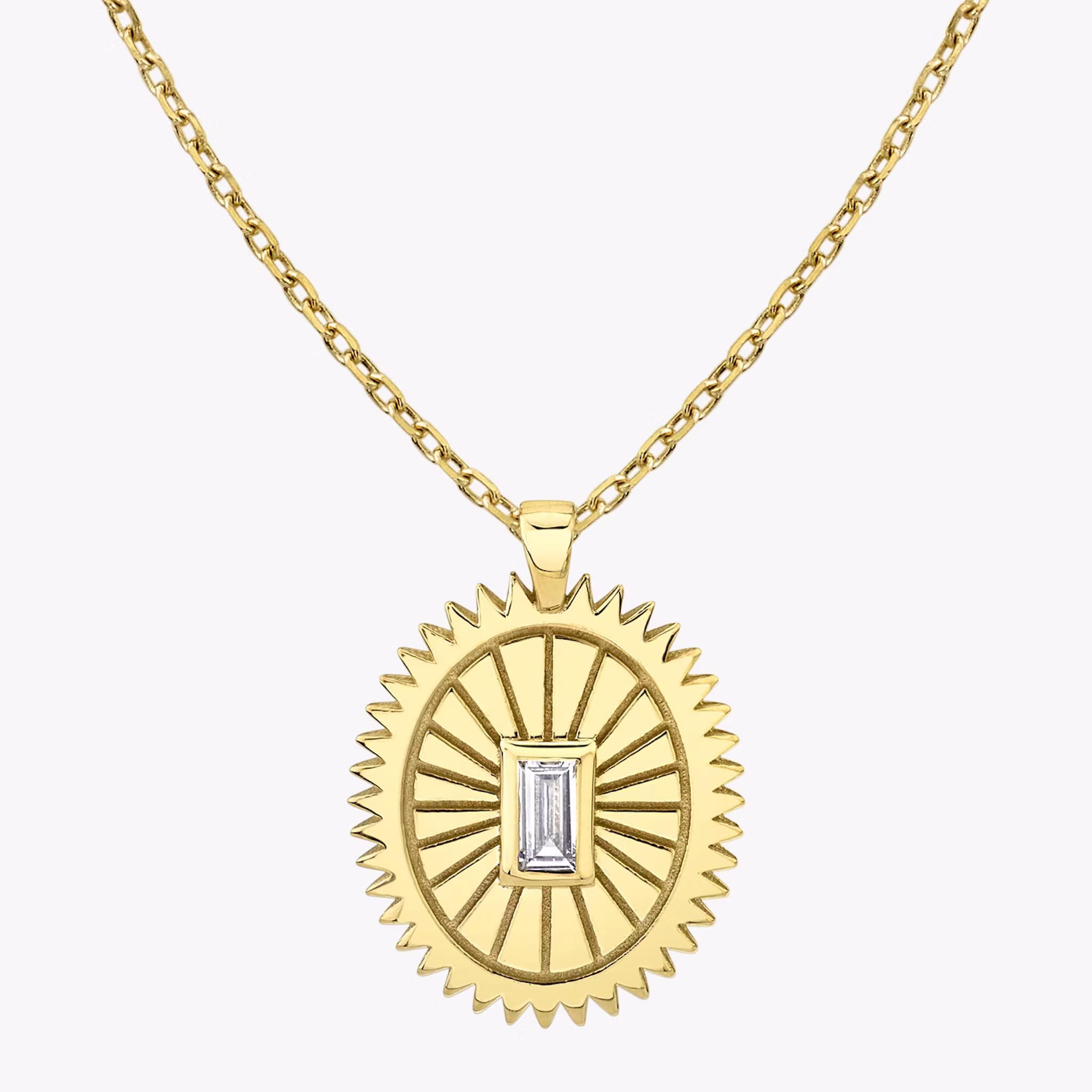 Inner Spirit Medallion Baguette | Yellow Gold