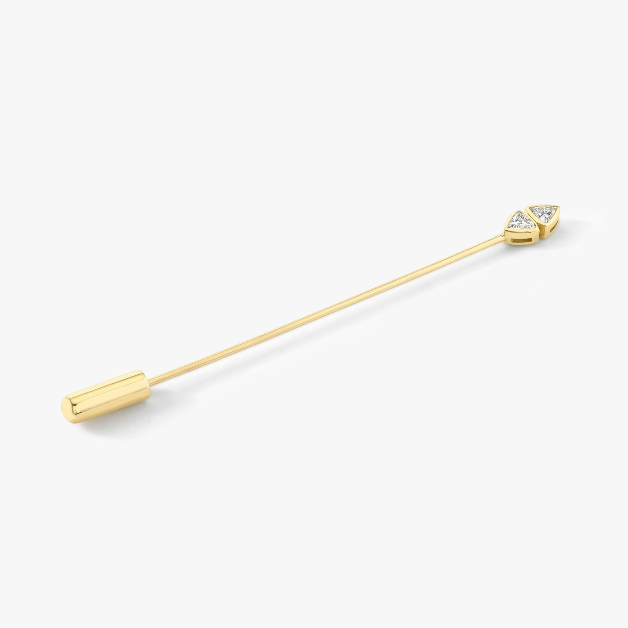 Lapel Pin | Trillion | 14k | Yellow Gold