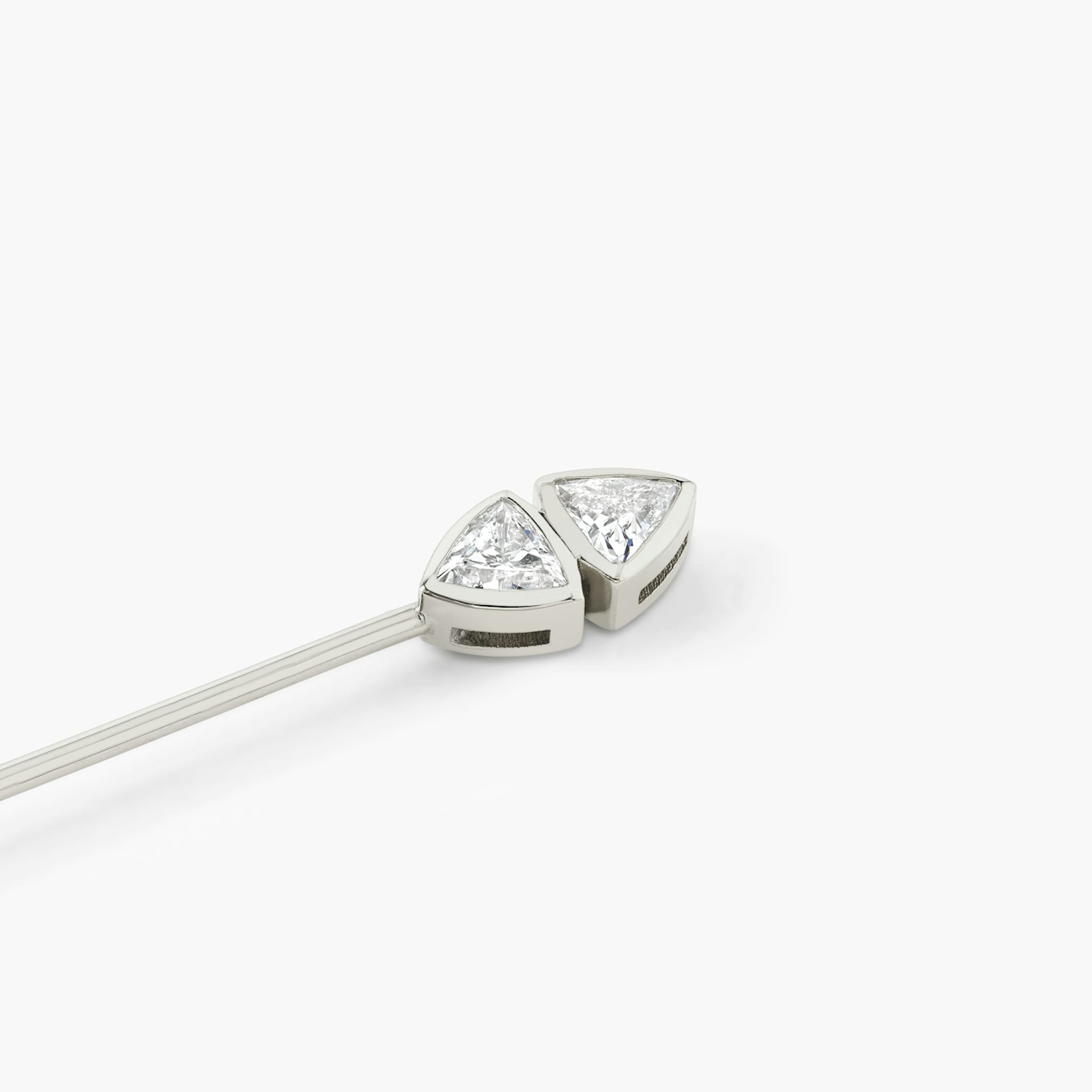 Lapel Pin | Trillion | 14k | White Gold