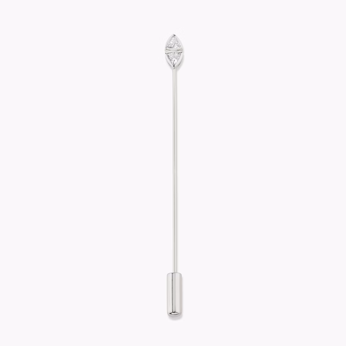 Lapel Pin | Trillion | 14k | White Gold