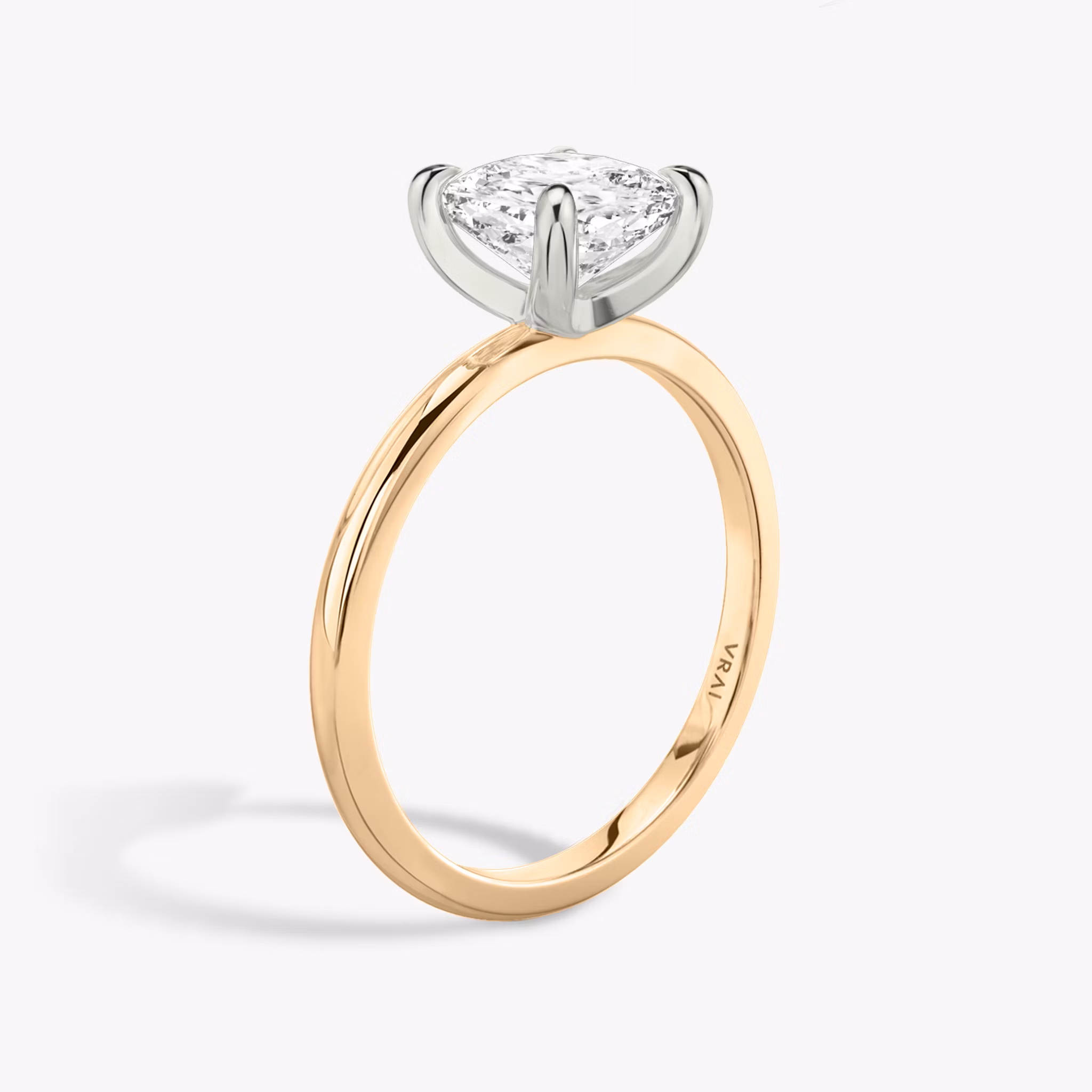 The Classic Cushion | 18K Rose Gold and Platinum