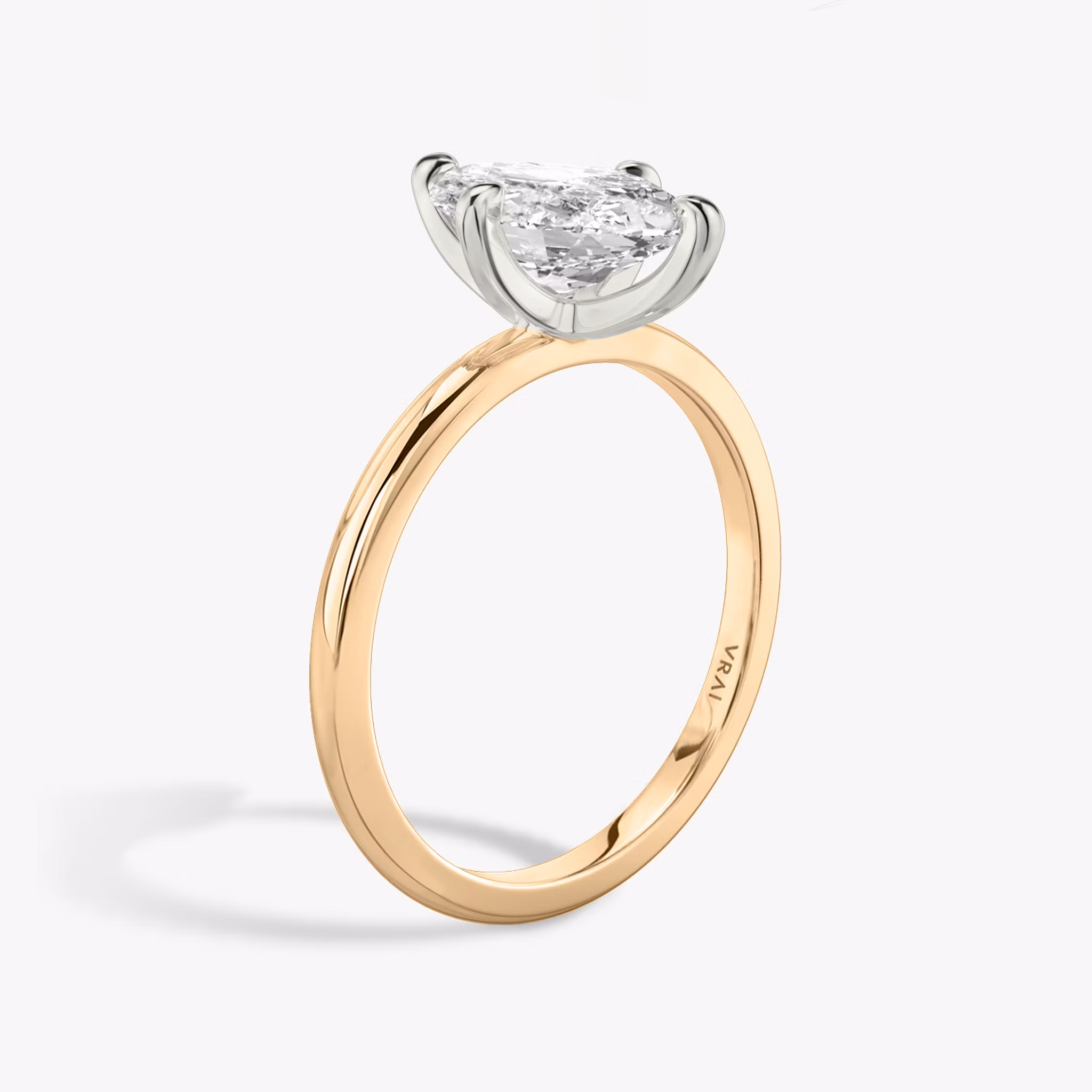 The Classic Marquise | 18K Rose Gold and Platinum