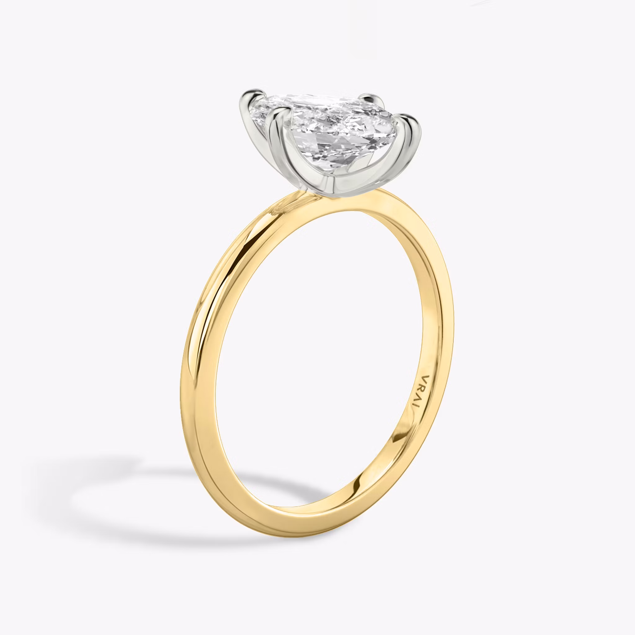 The Classic Marquise | 18K Yellow Gold and Platinum