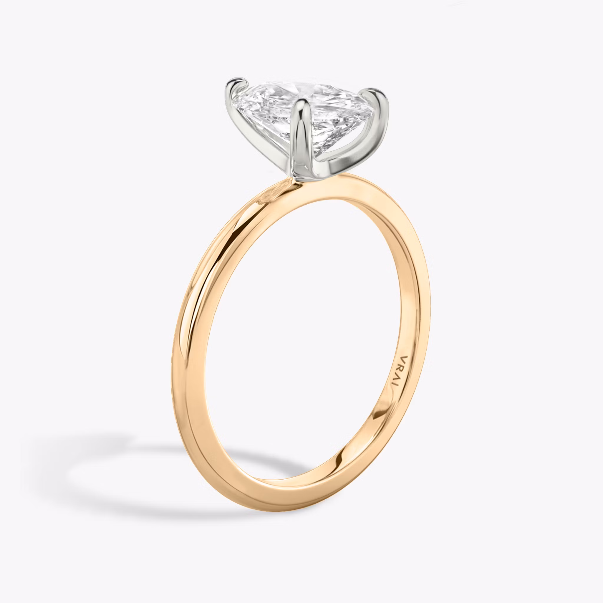 The Classic Pear | 18K Rose Gold and Platinum