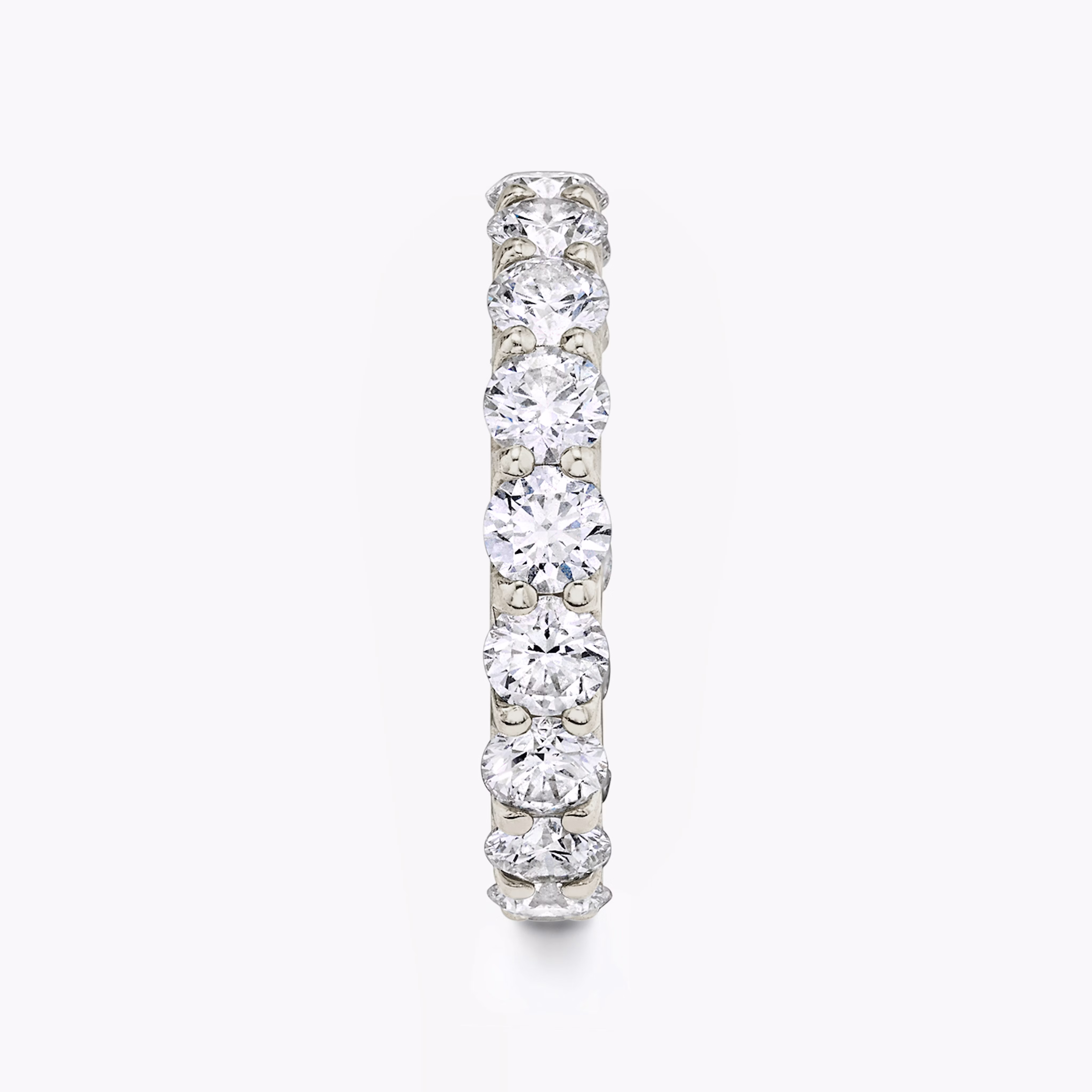 Large Eternity Band in 18k Solid White Gold