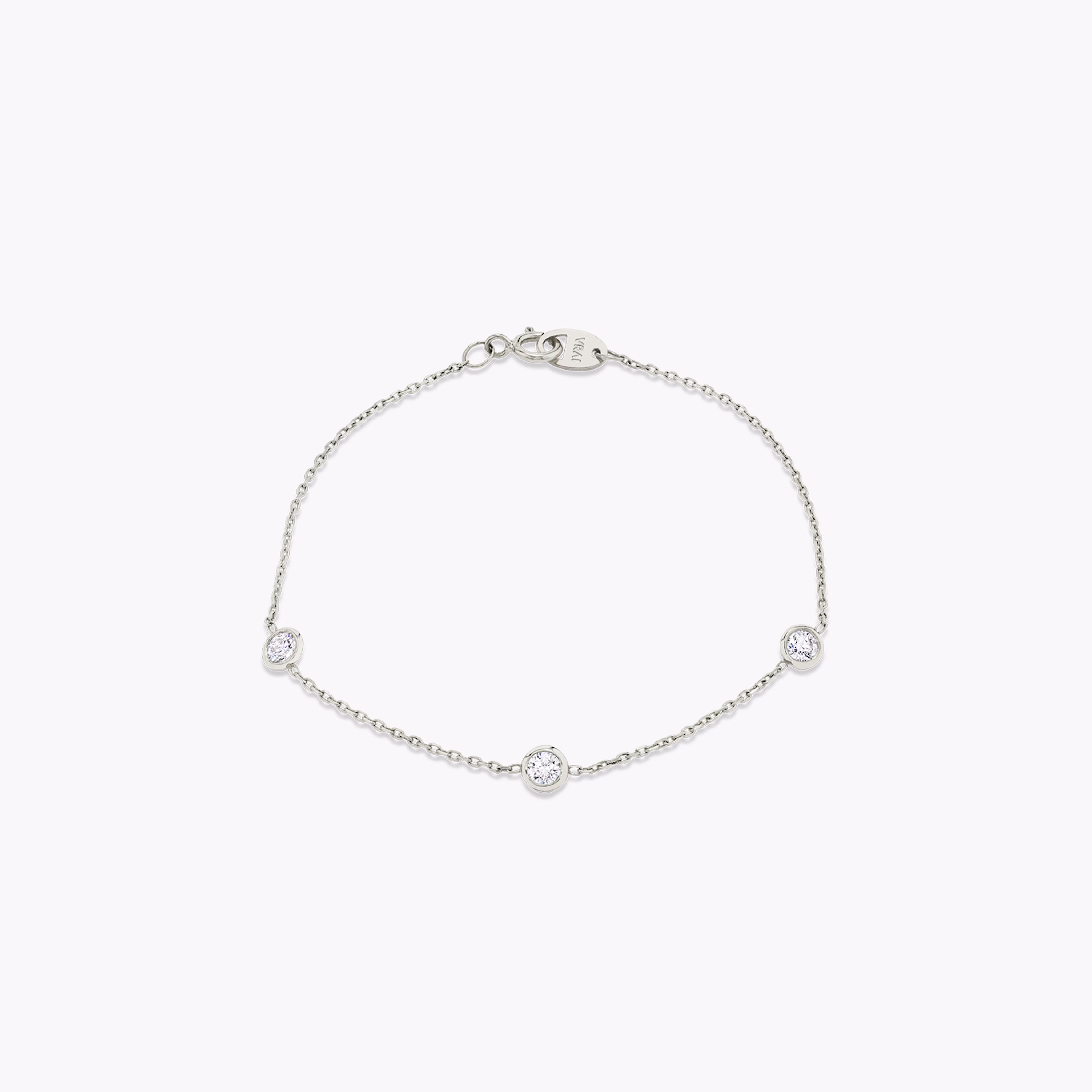 Knife-Edge Bezel Station Bracelet