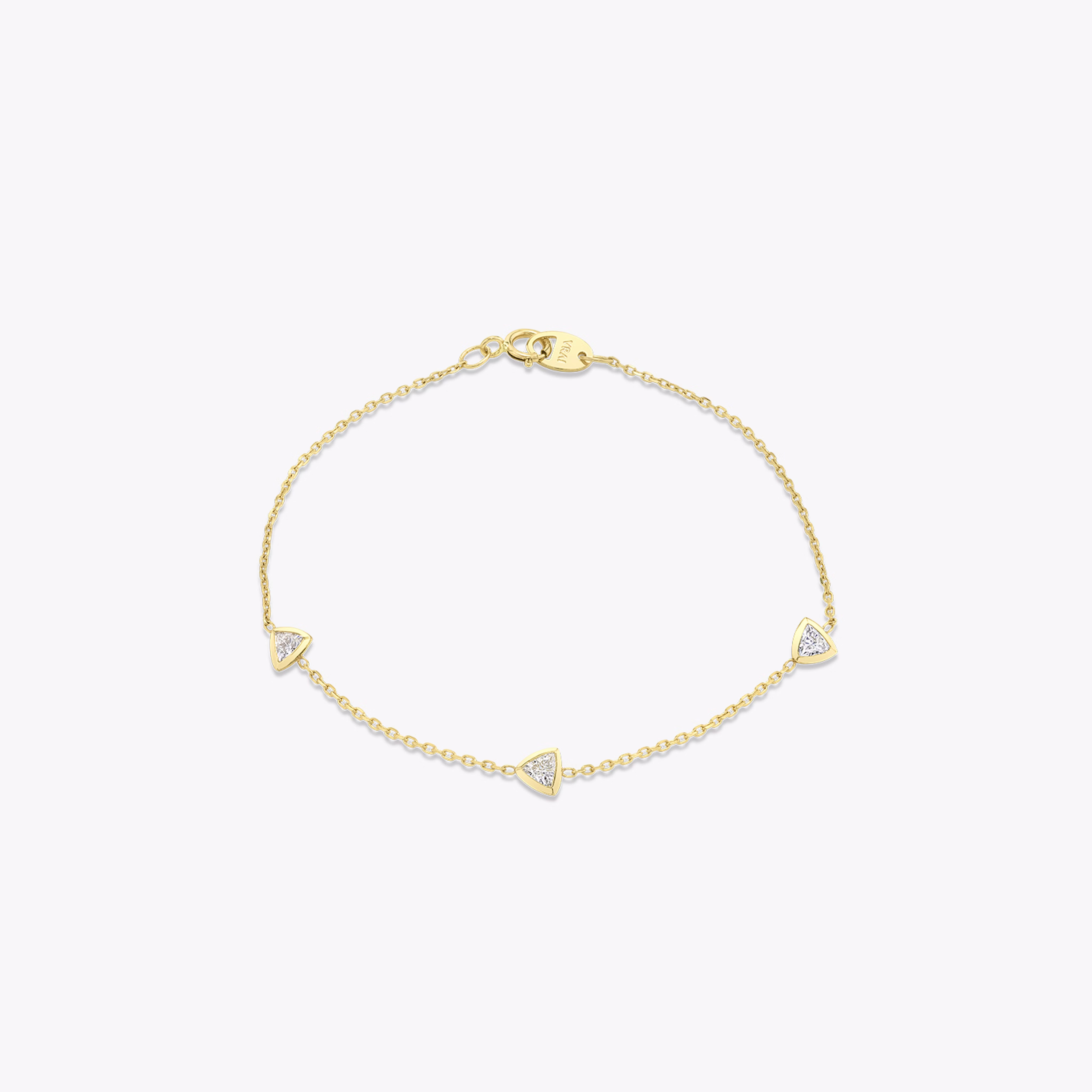 Knife-Edge Bezel Station Bracelet