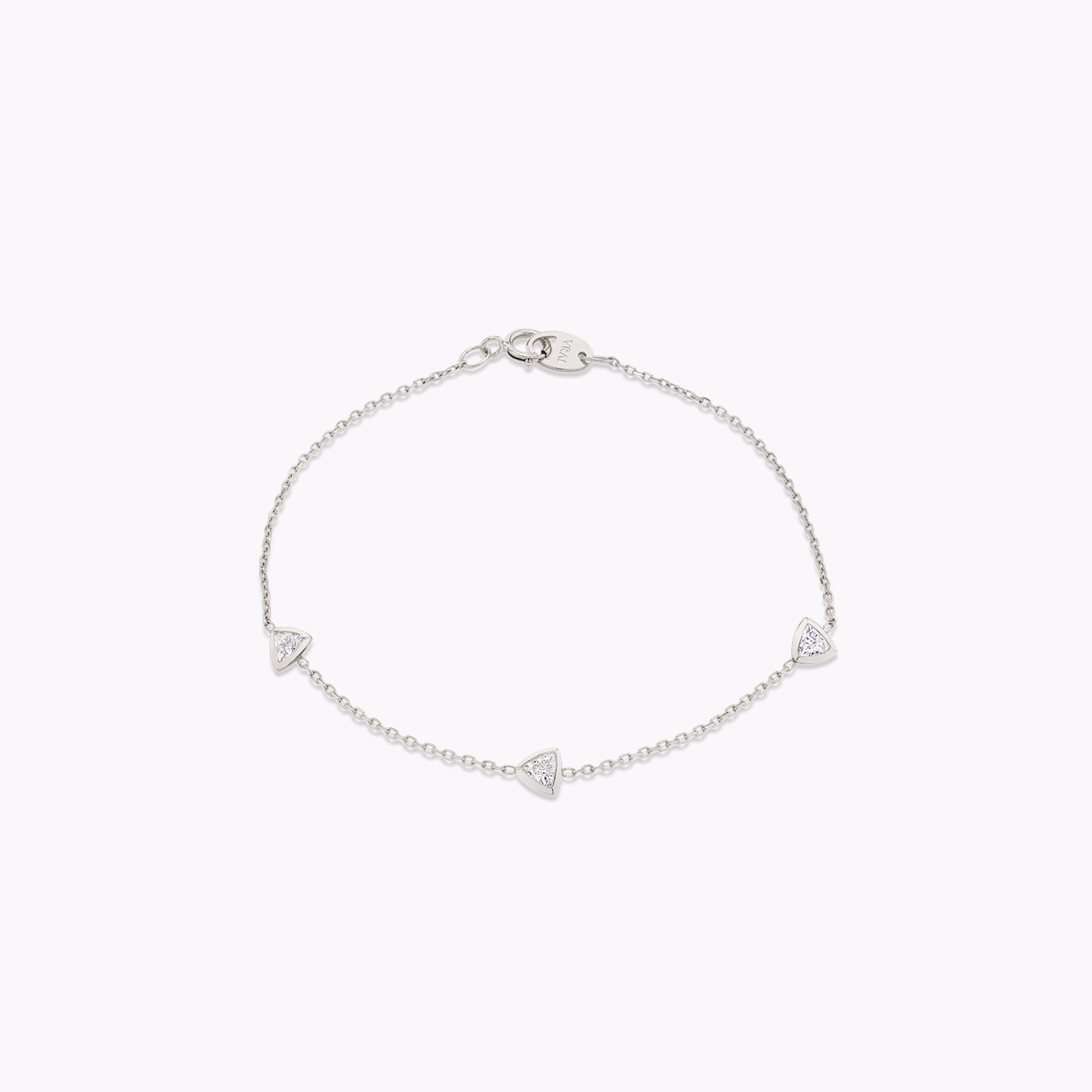 Trillion Bezel Station Bracelet
