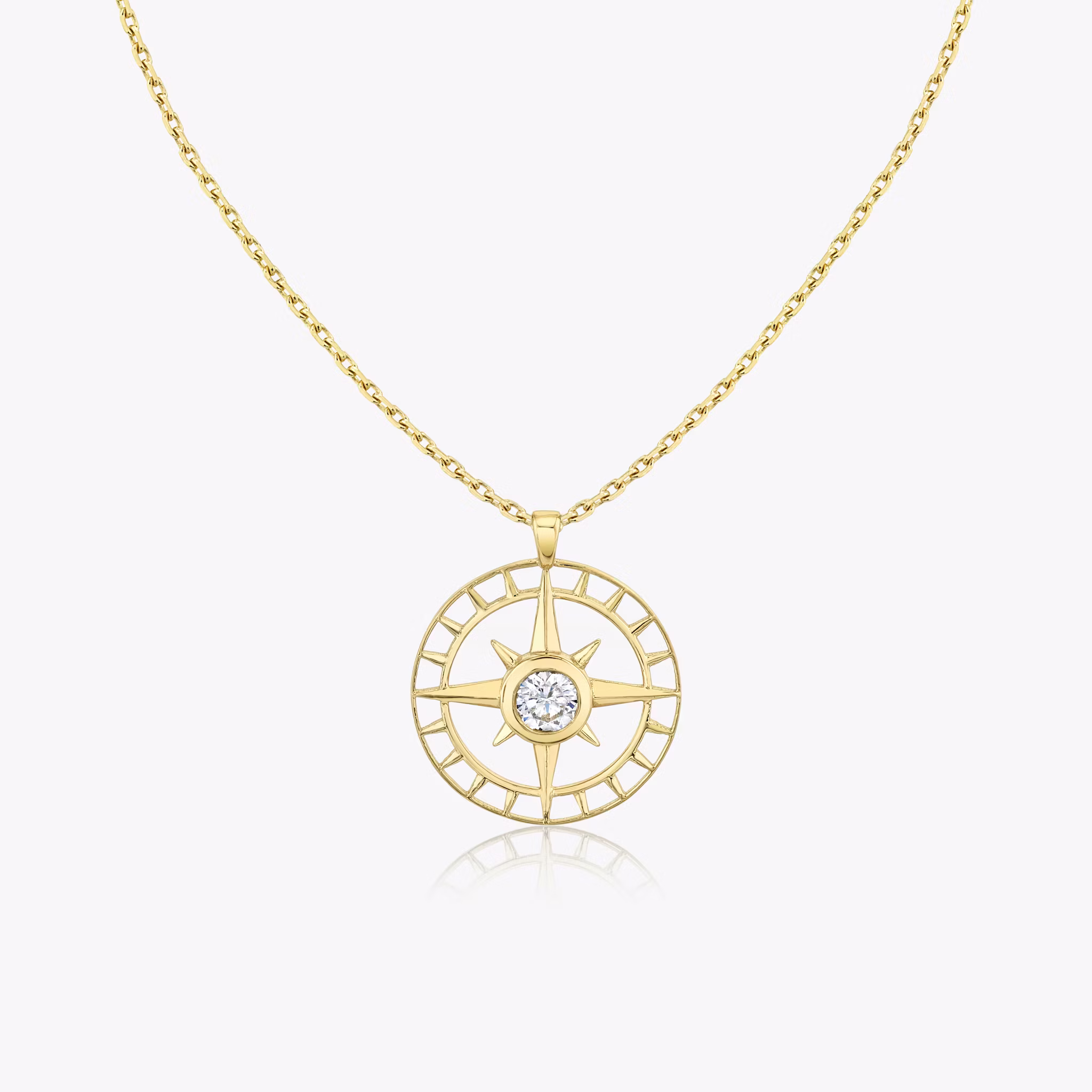 North Star Medallion Round Brilliant | Yellow Gold