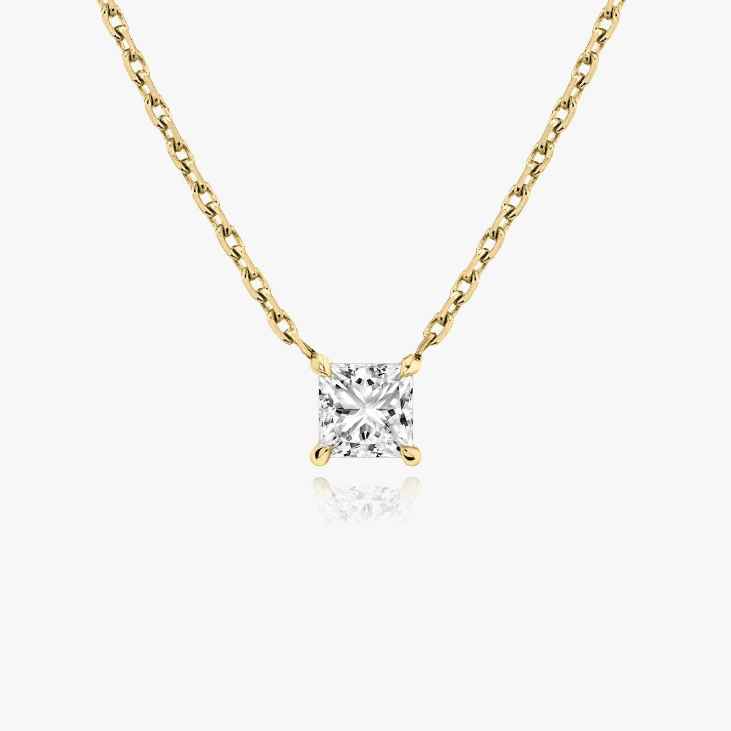 VRAI Solitär Halskette | Princess | 14k | Gelbgold | caratWeight: 0.25ct