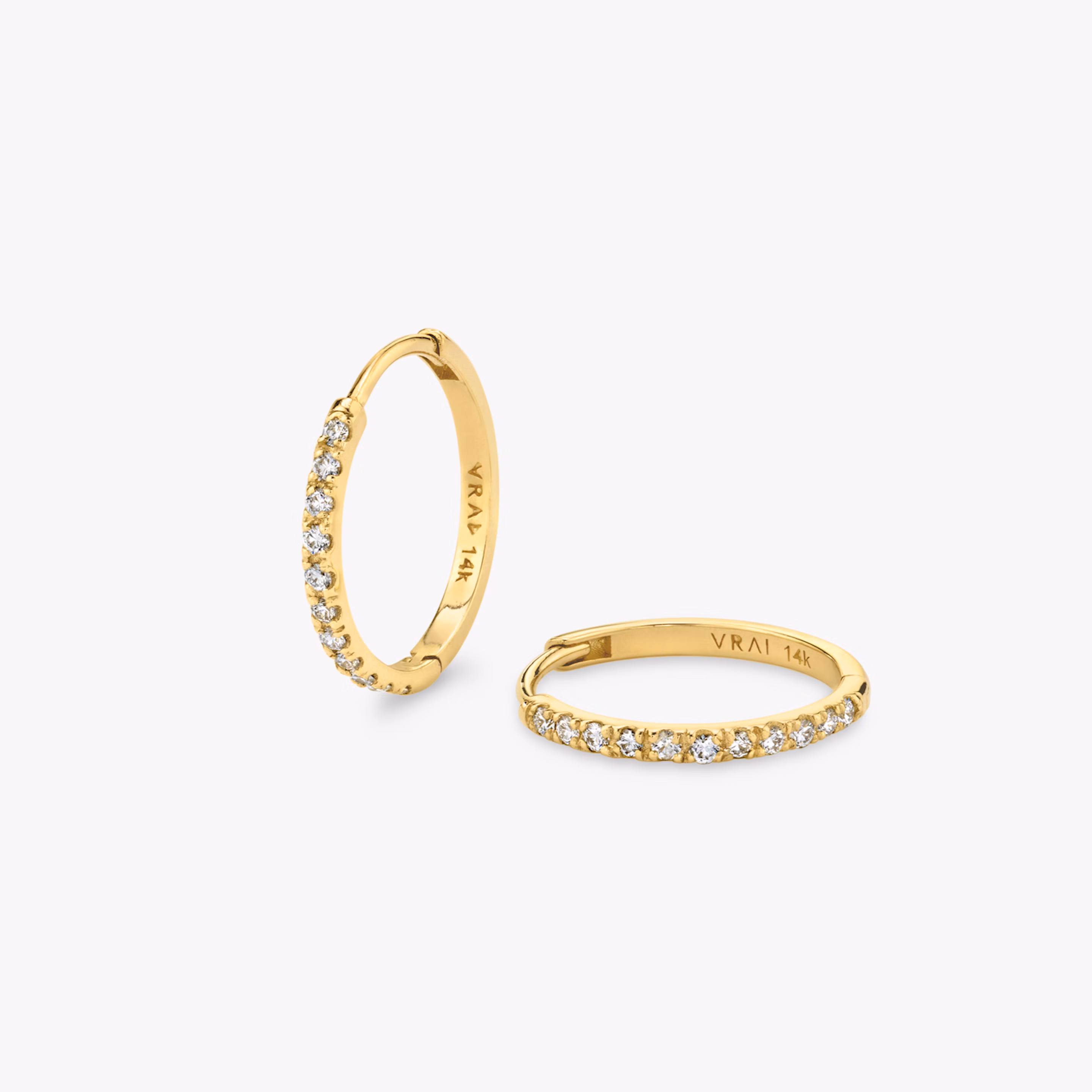 Pavé Huggie Hoops
