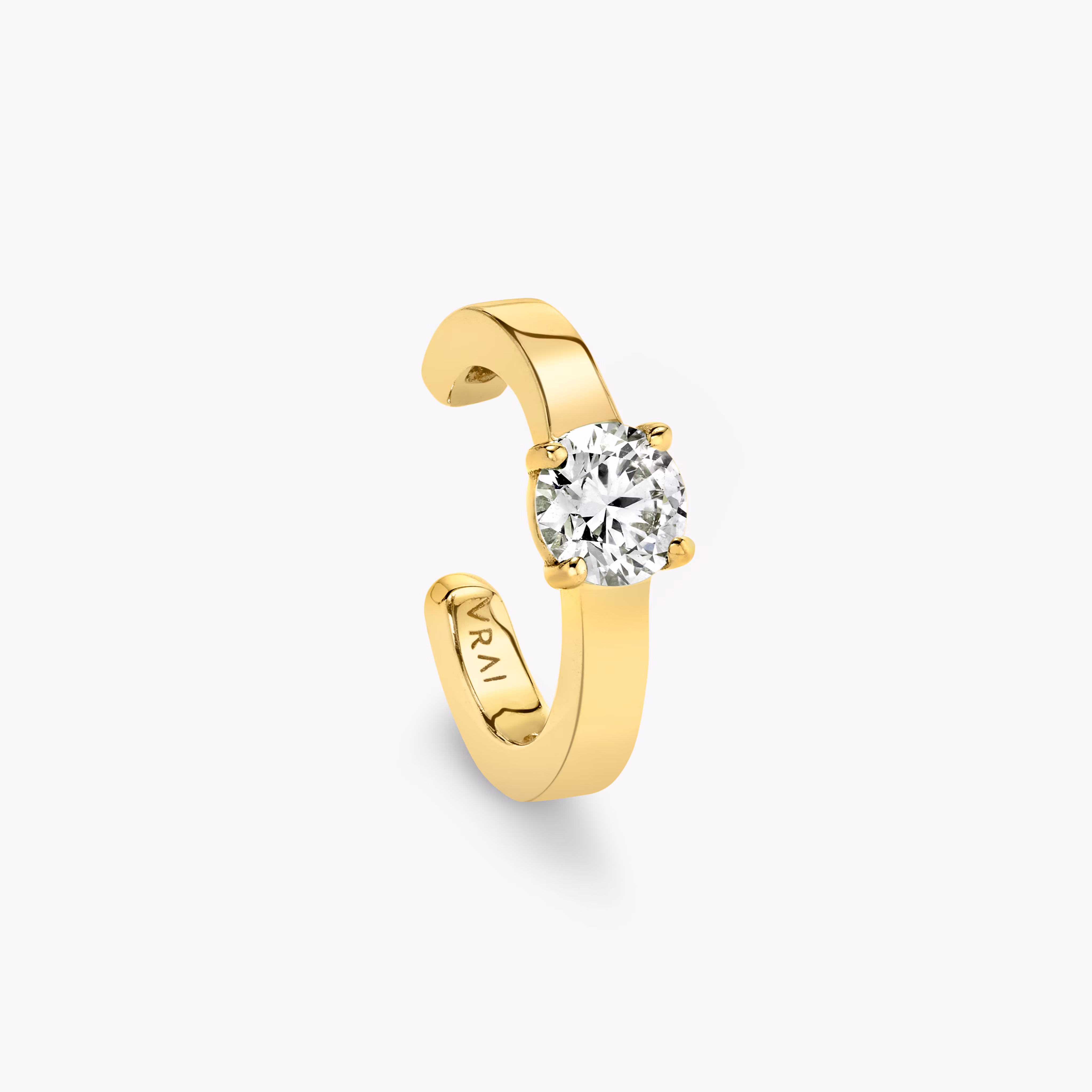 Round Brilliant Ear Cuff