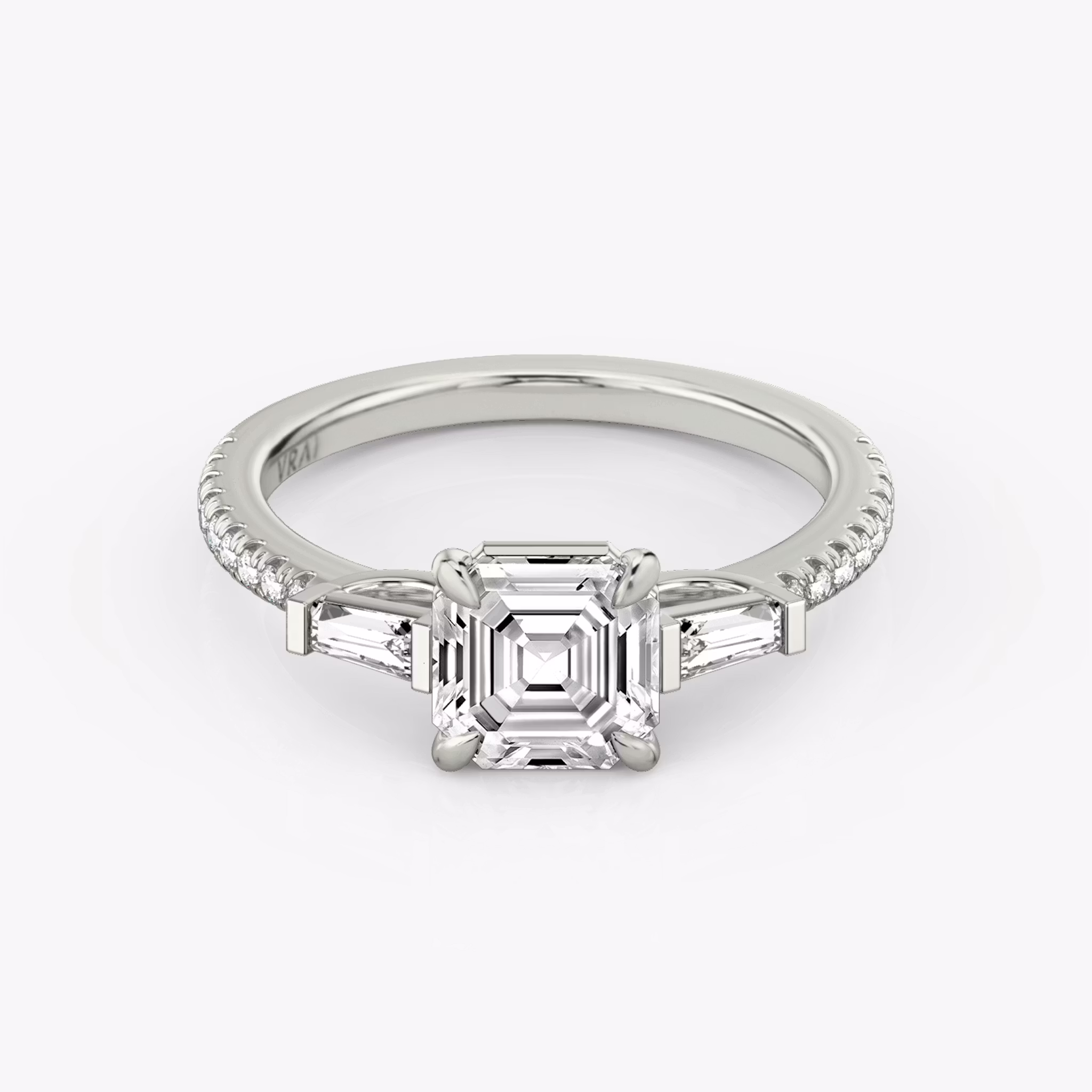 Three Stone Asscher | Platinum