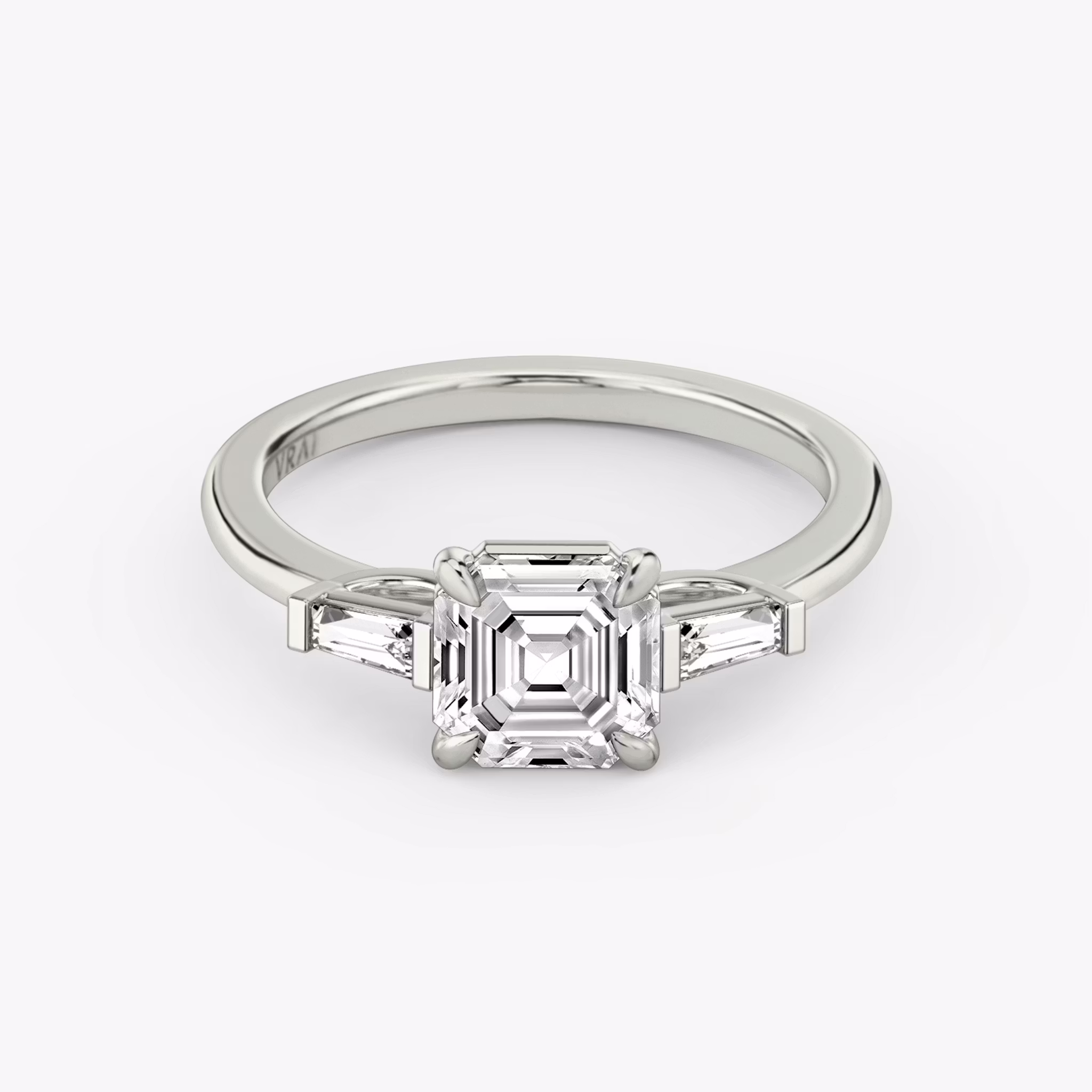 Three Stone Asscher | Platinum