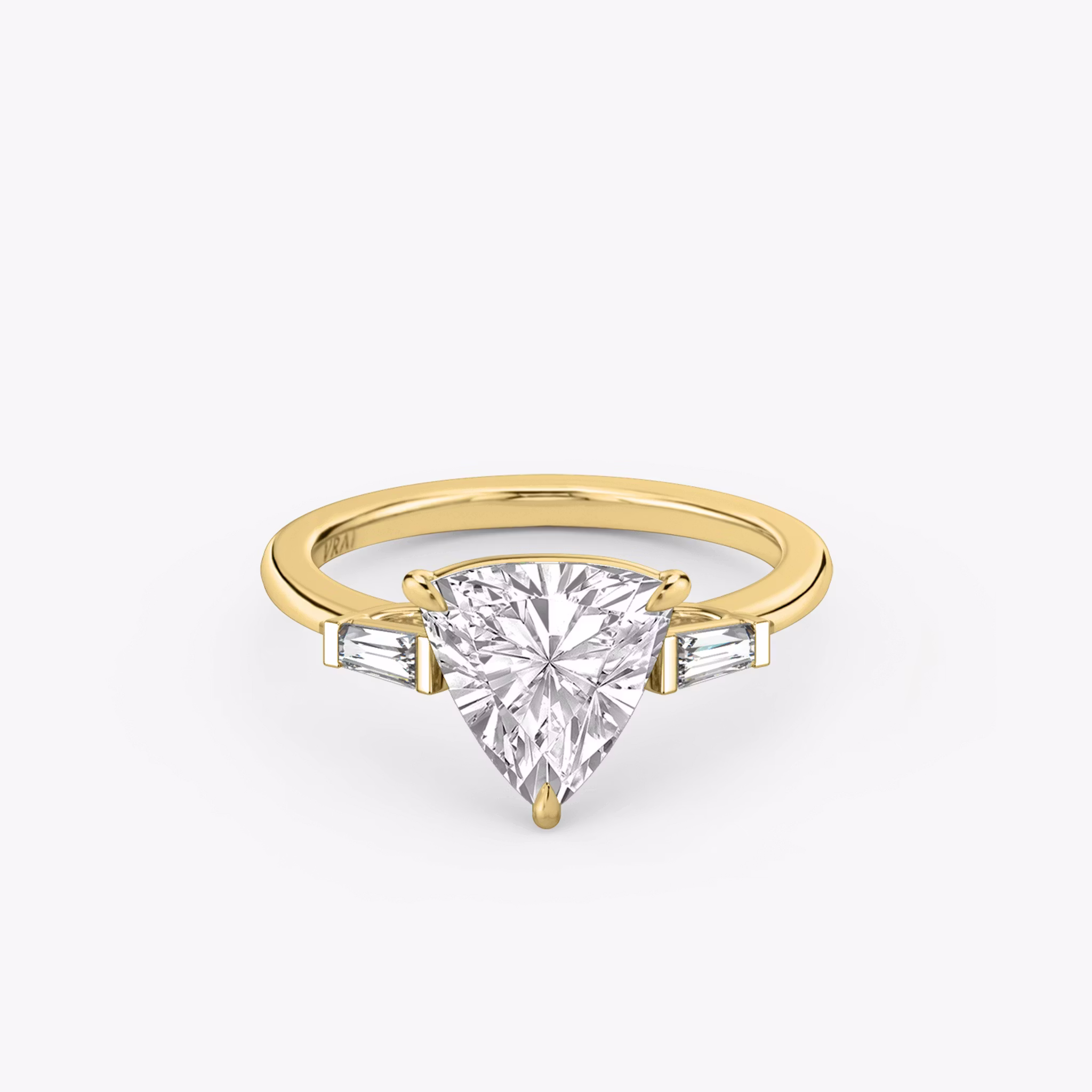 The Three Stone Trillion | Yellow Gold