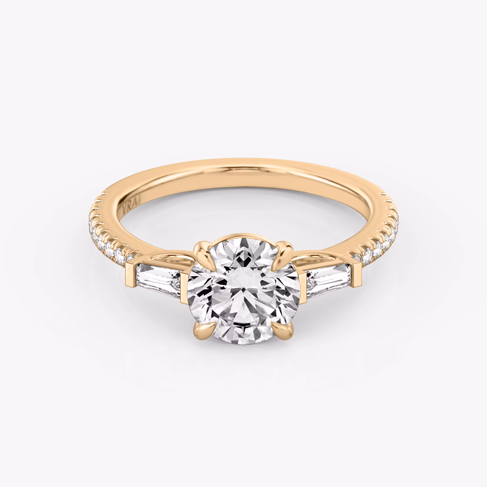 Three Stone Round Brilliant | Rose Gold